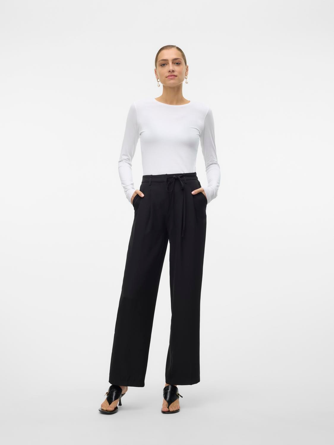 Vero Moda Langarmshirt »VMLULU LS O-NECK TOP JRS GA NOOS«