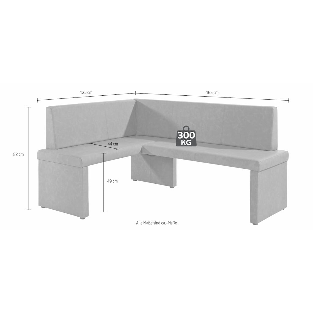 Homexperts Eckbankgruppe, (Set, 4 tlg.)