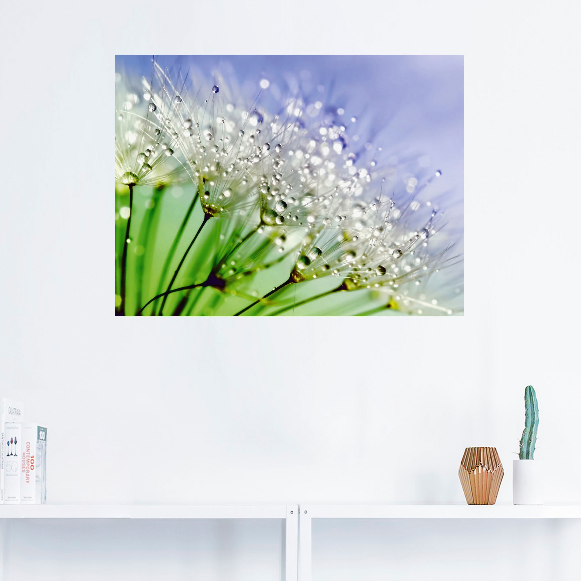 Artland Wandbild »Glitzernde Pusteblume III«, Blumen, (1 St.), als Leinwandbild, Poster, Wandaufkleber in verschied. Größen