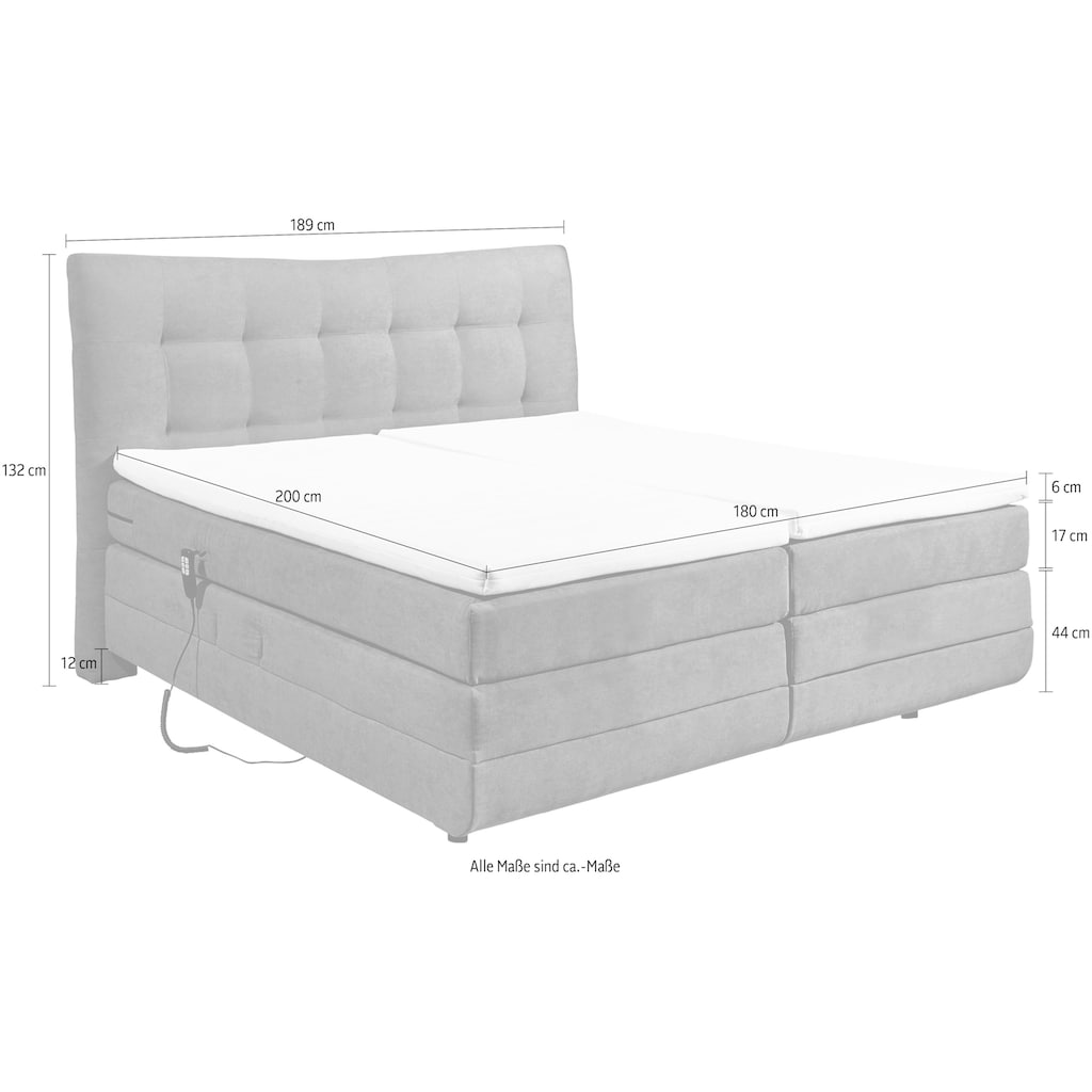 ED EXCITING DESIGN Boxspringbett »Malibu«