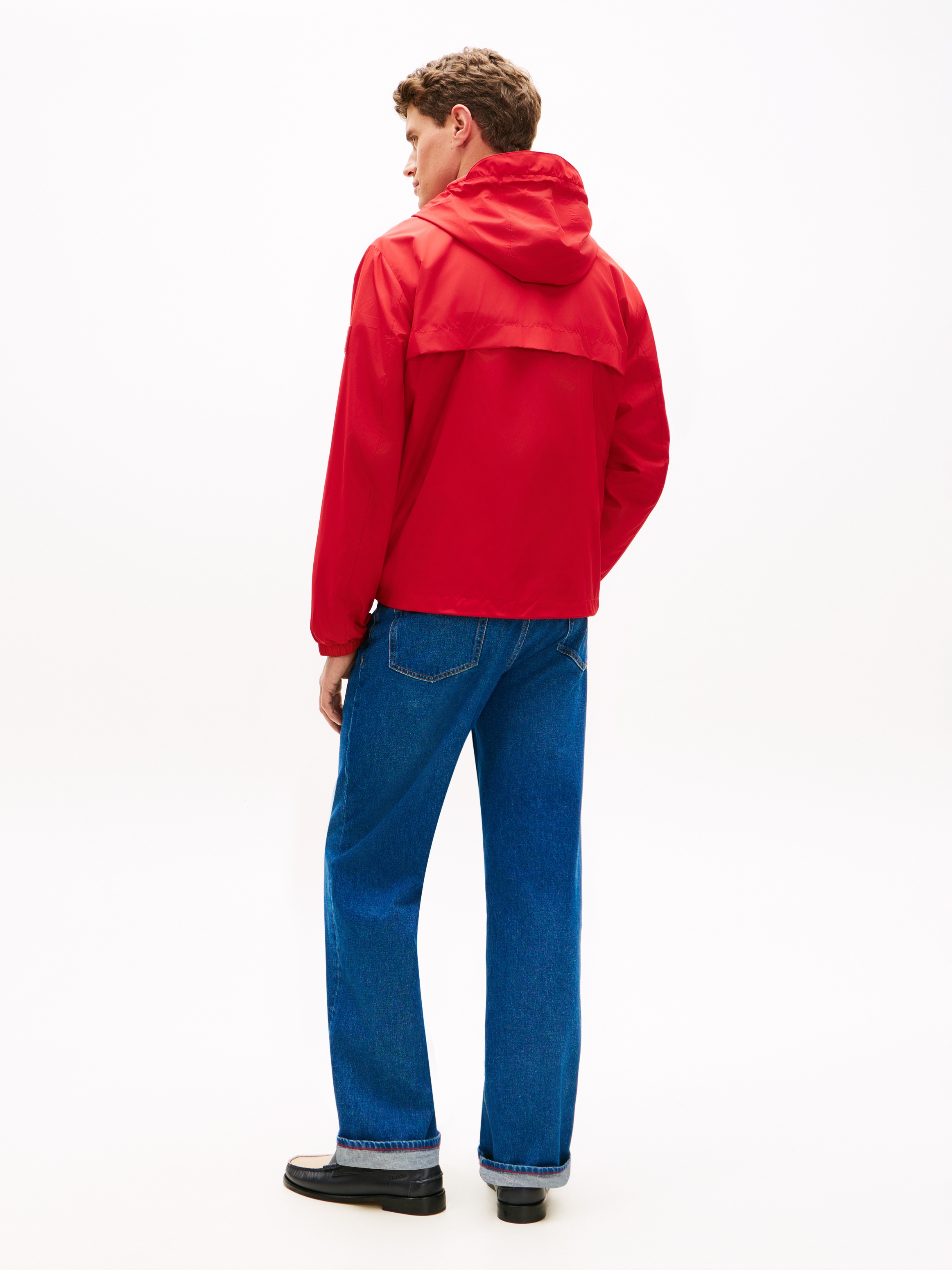 Tommy Hilfiger Allwetterjacke »BRANDED HOODED« mit Kapuze Windjacke Fahrradjacke Packable Regular fit mit Kapuze