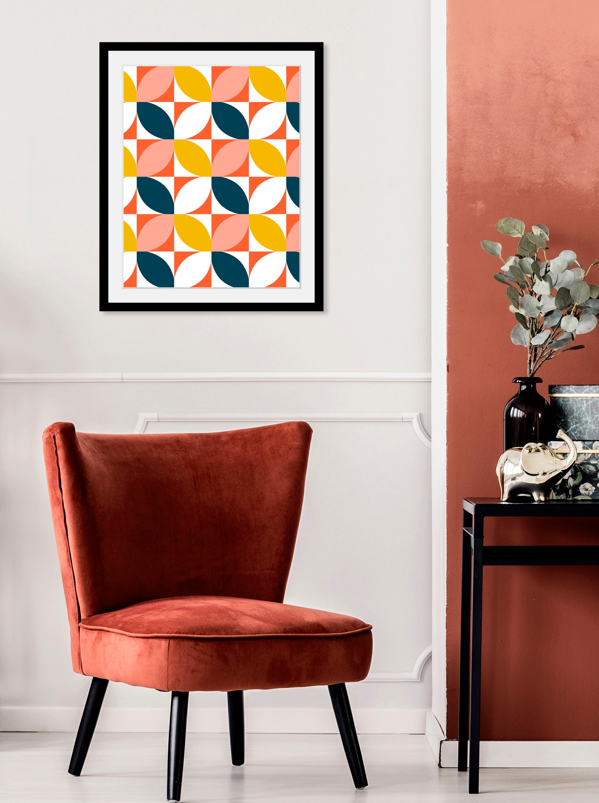 queence Bild "Samuel" Abstrakt 1 tlg. HD Premium Poster-Druck inkl. Holzrah günstig online kaufen