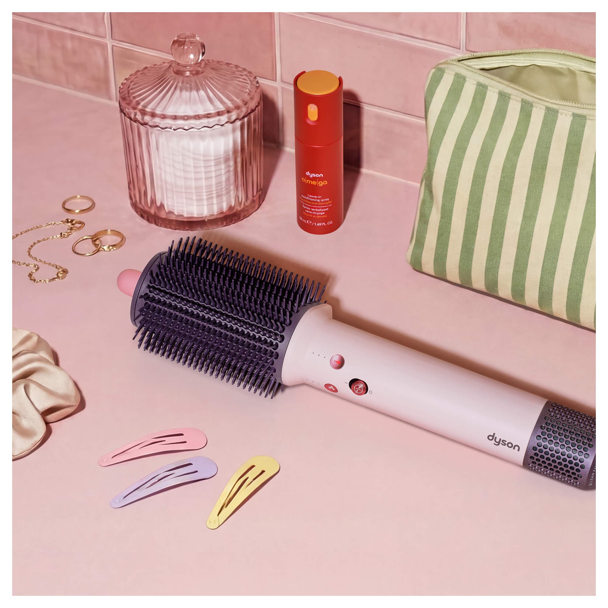 DYSON Warmluftbürste »Dyson AirsmoothTM Ceramic Pink&Roségold« Kontrolliertes Styling mit weniger Haarbruch