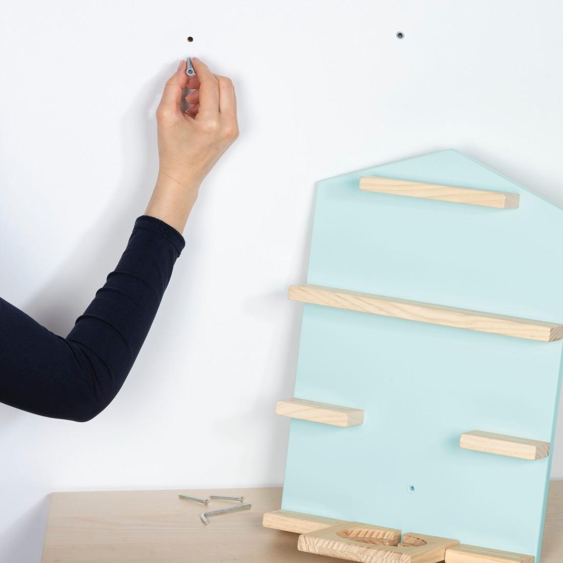 Hama Wandregal »Regal für Toniebox® und Tonies® “Haus“, magnetische Aufbewahrung«