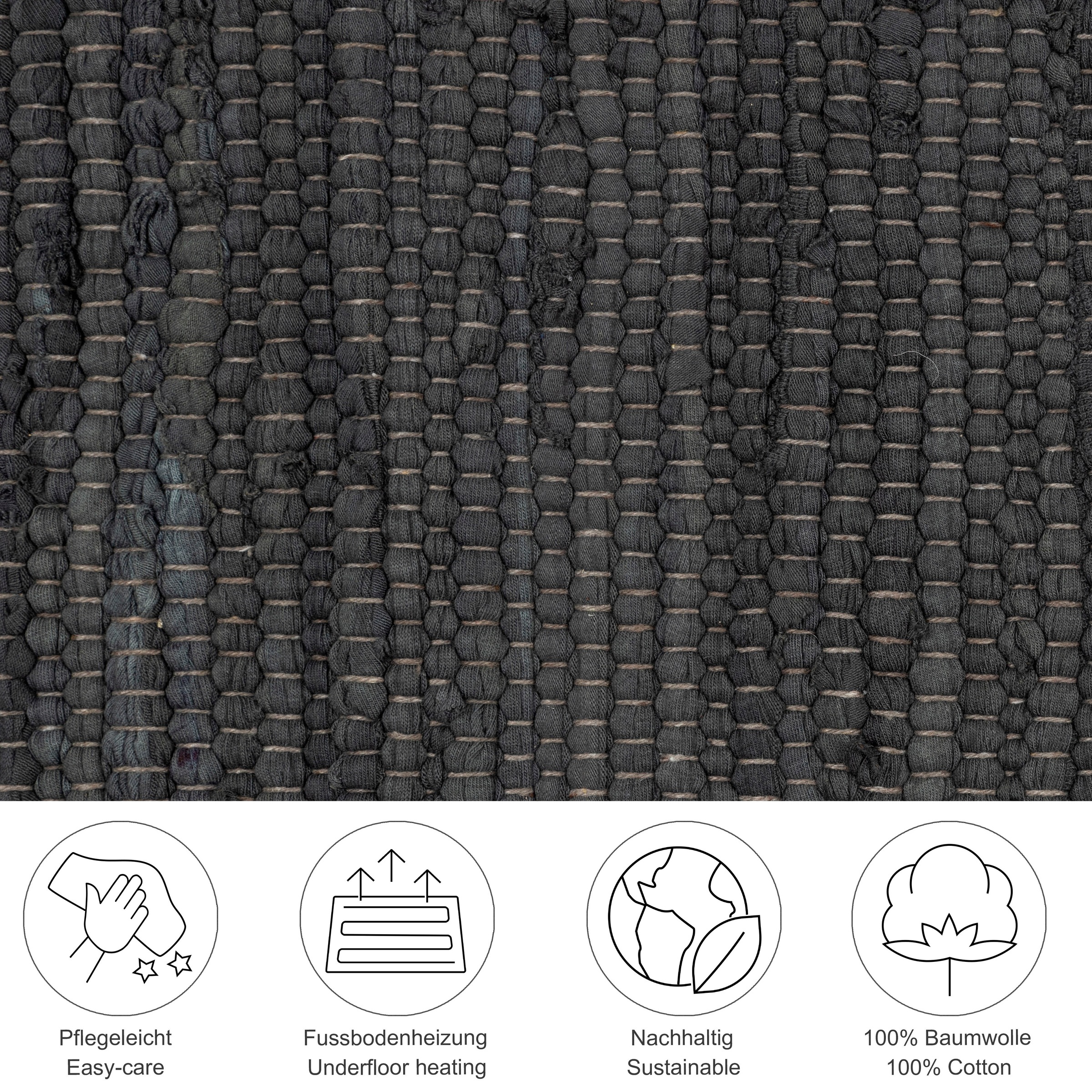 THEKO Läufer Happy Cotton Fleckerl, rechteckig, günstig online kaufen