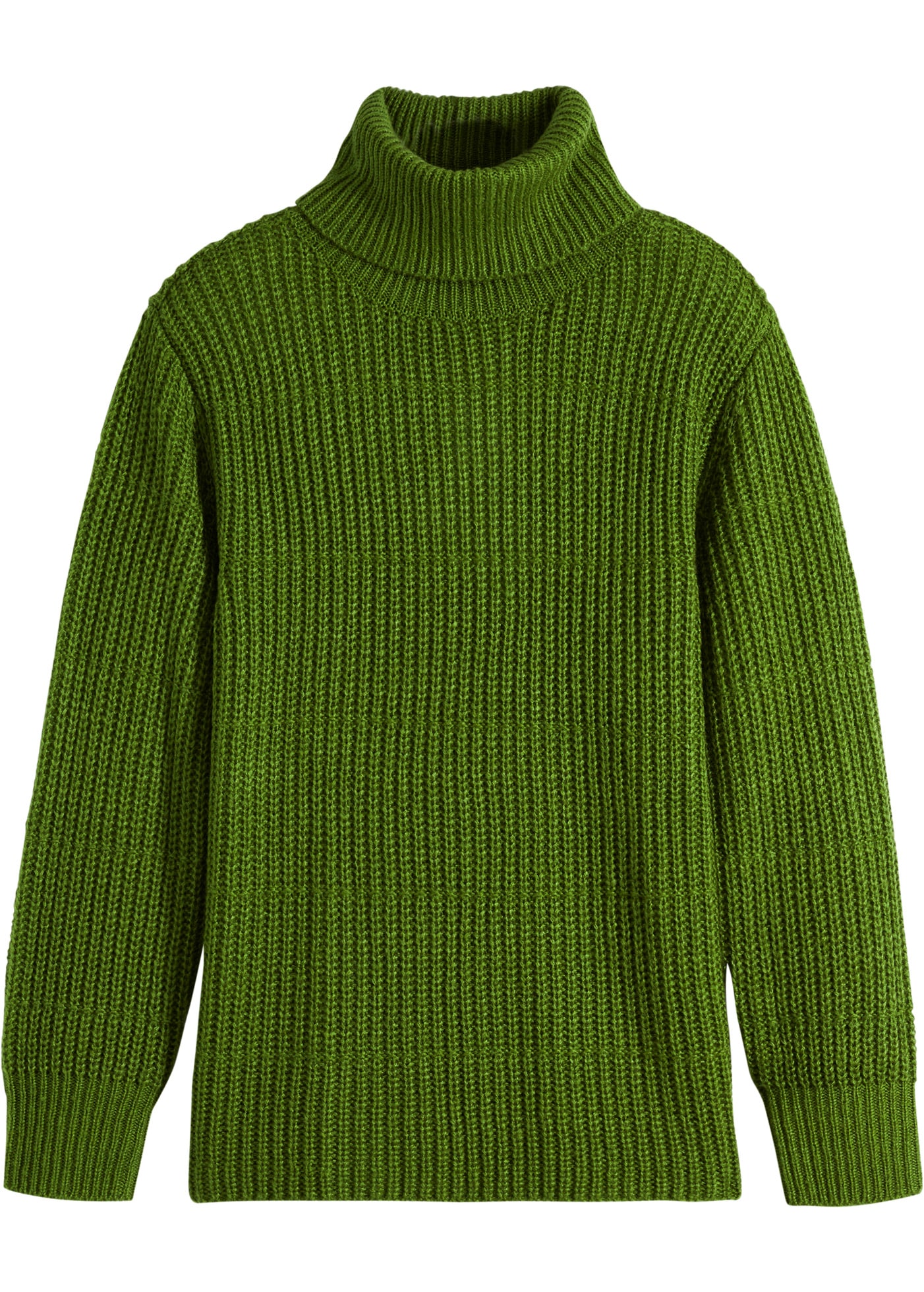 bonprix Rollkragenpullover in Rippstrick-Qualität, für kühle Tage, lässige Passform
