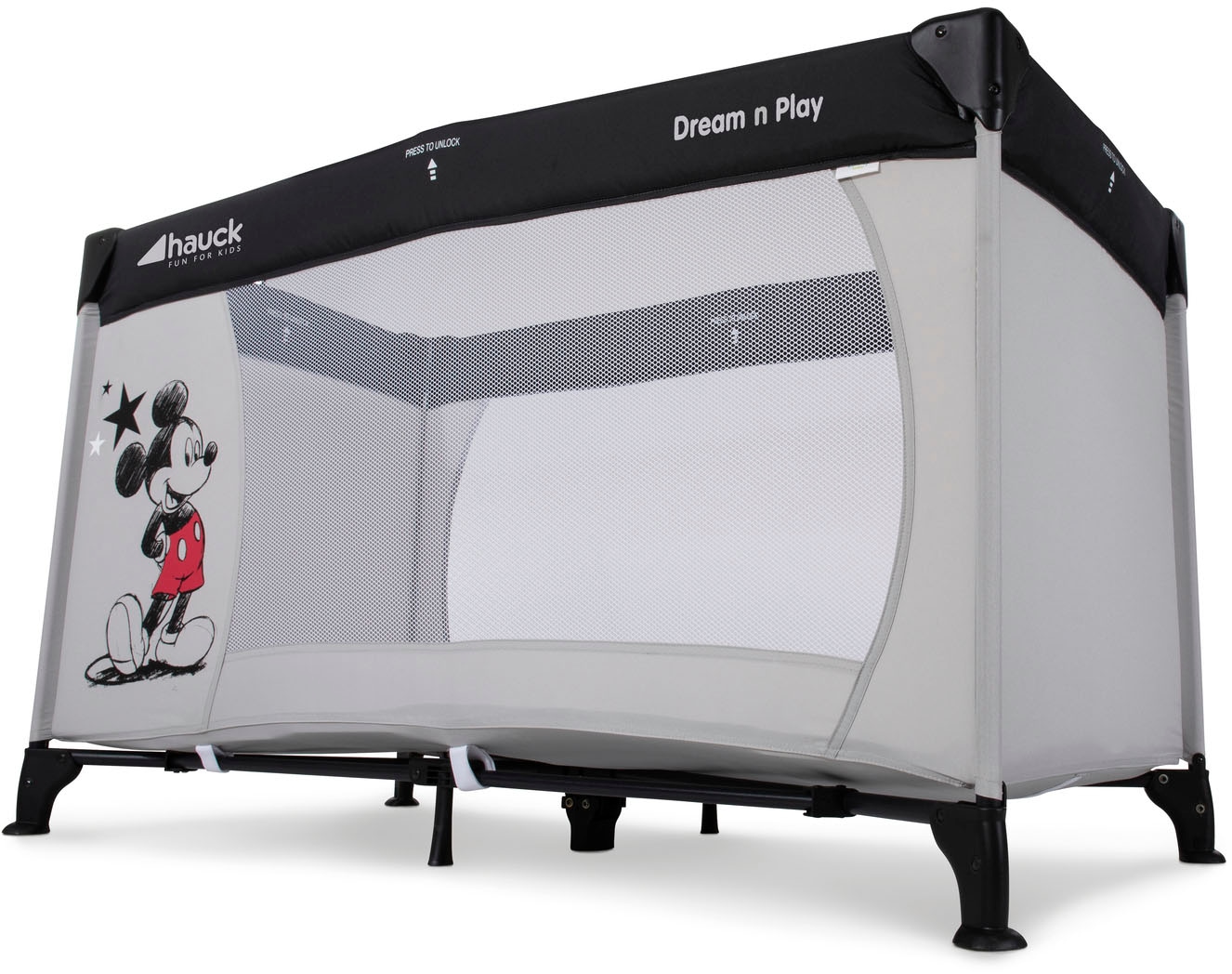 Hauck Baby-Reisebett »Dream N Play - Mickey Stars«, inkl. Transporttasche