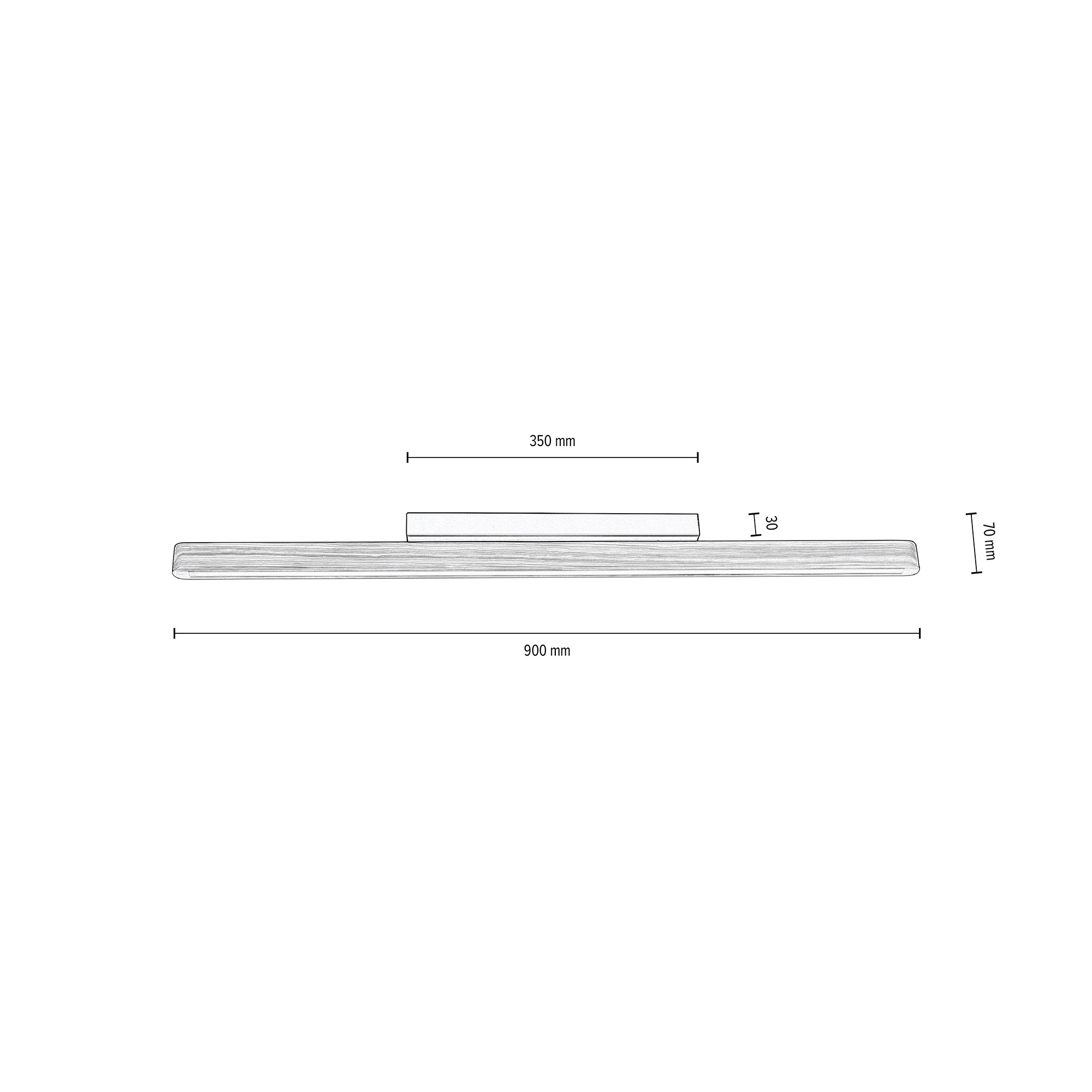 »FORESTIER«, auf kaufen BRITOP 1 FSC®-Zertifikat, LIGHTING LED-Modul Massivholz, aus integriert flammig-flammig, Rechnung mit Deckenleuchte Naturprodukt