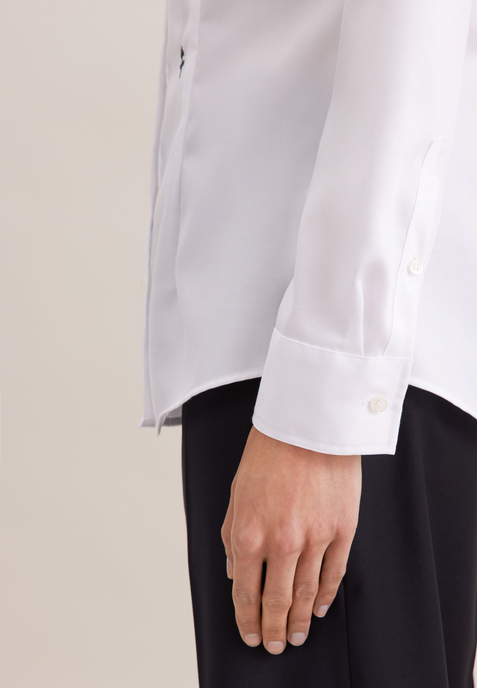 seidensticker Hemdbluse »Schwarze Rose« 1/1 Kragen Uni