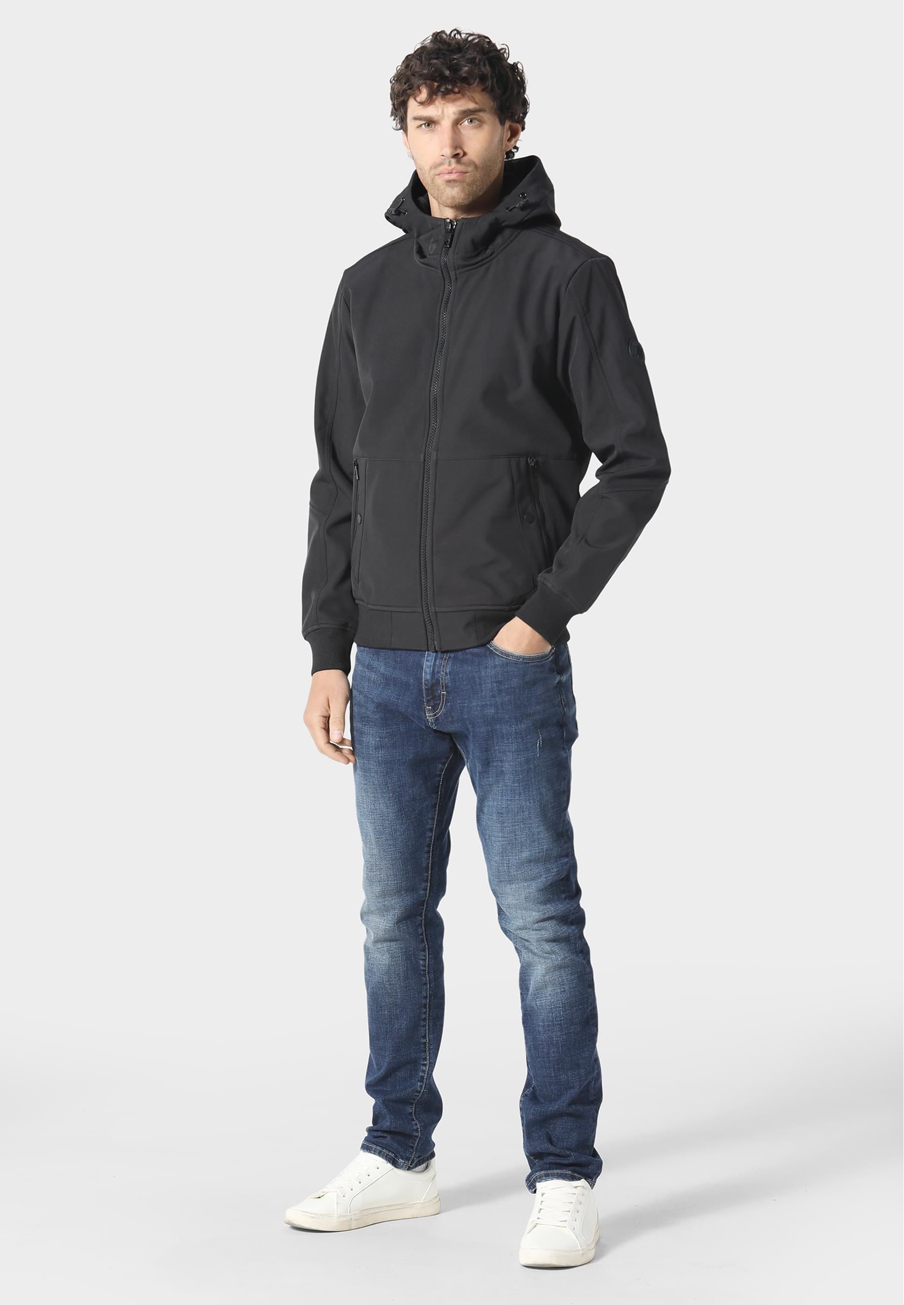 883Police Allwetterjacke »883 Police STANHOP JACKET« 1 Stk. tlg. mit Kapuze