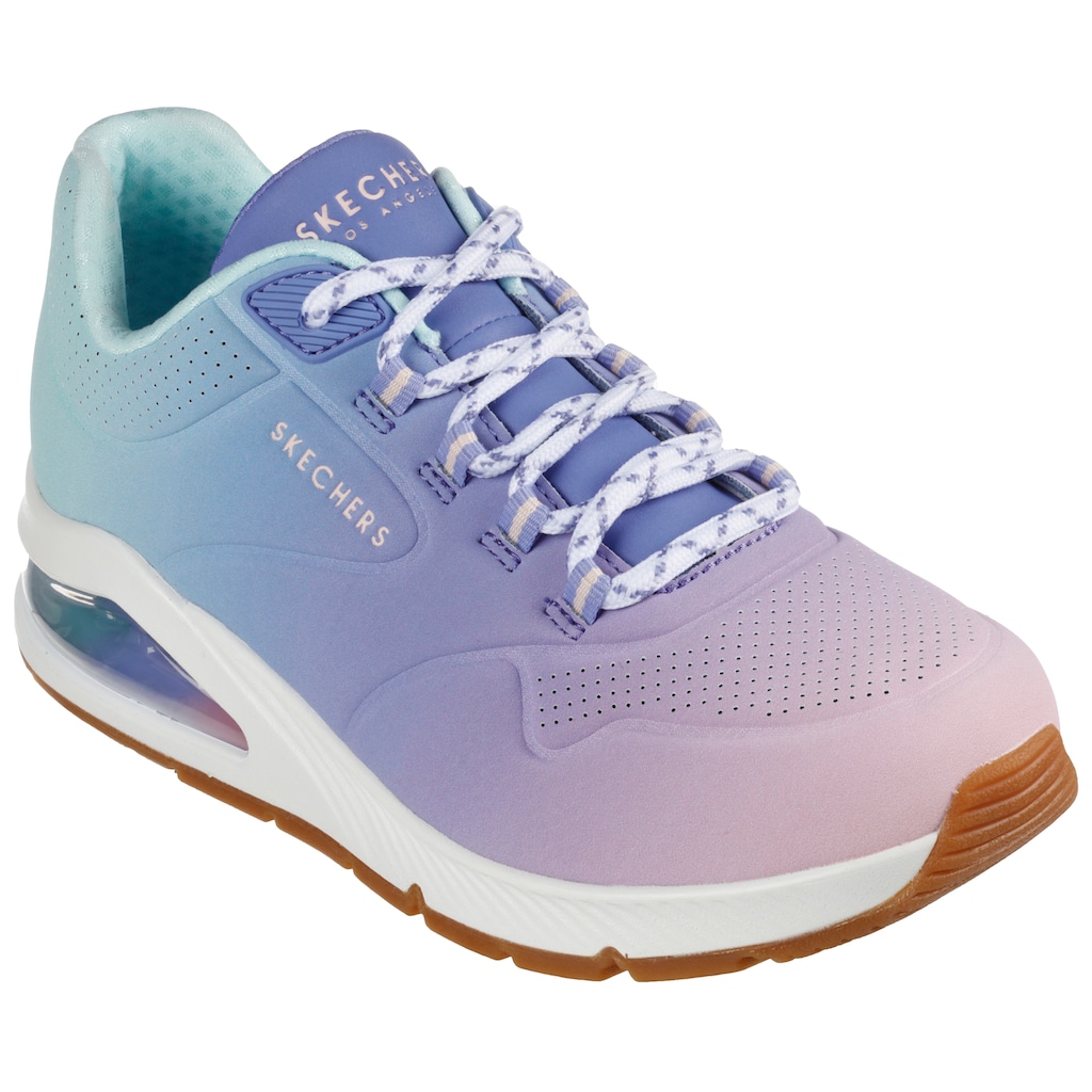 Skechers Sneaker »UNO 2 OMBRE AWAY«, in leuchtender Farbkombi, Freizeitschuh, Halbschuh, Schnürschuh