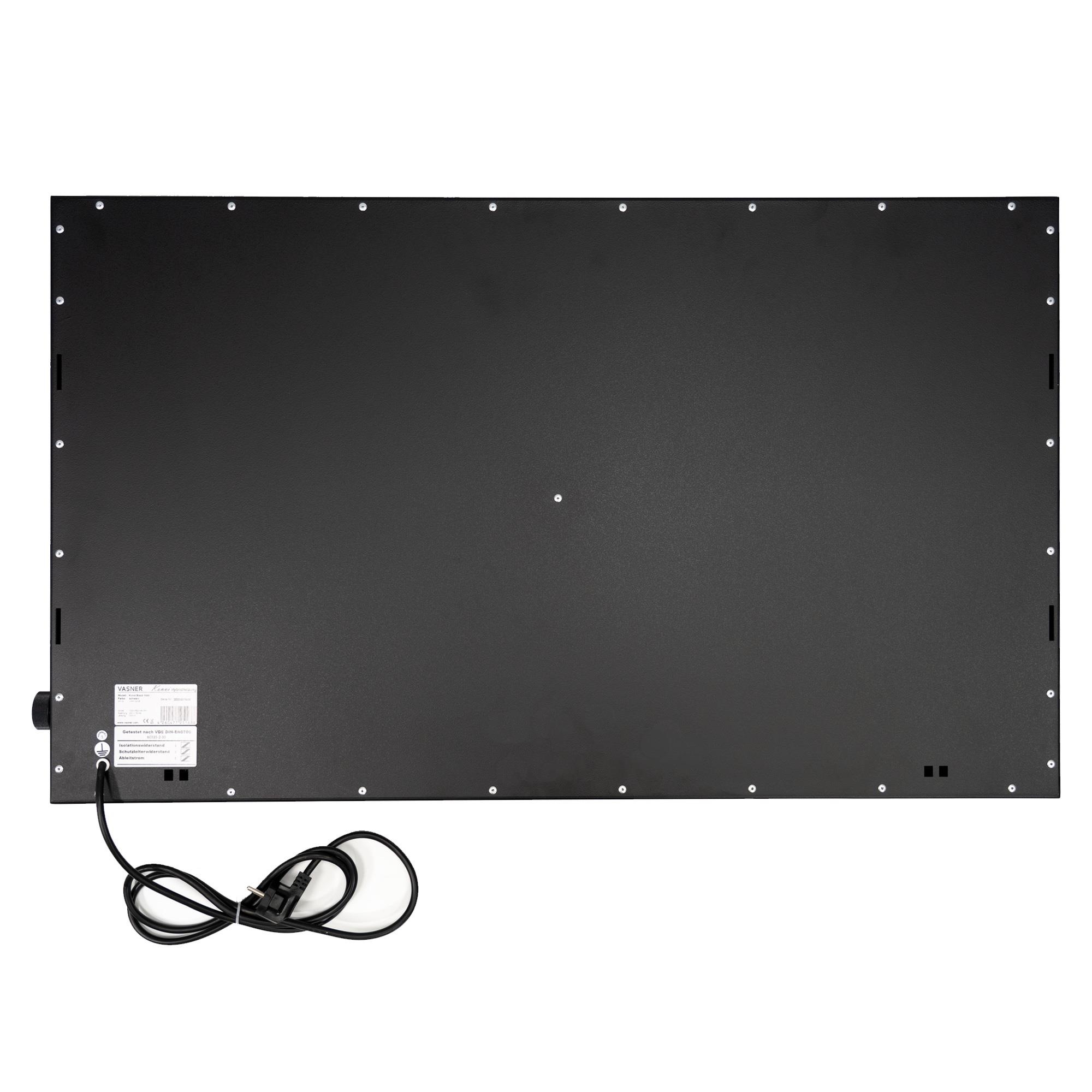 Vasner Elektro-Heizkörper »Konvi schwarz 900 W« Hybrid Infrarotheizung mit Thermostat