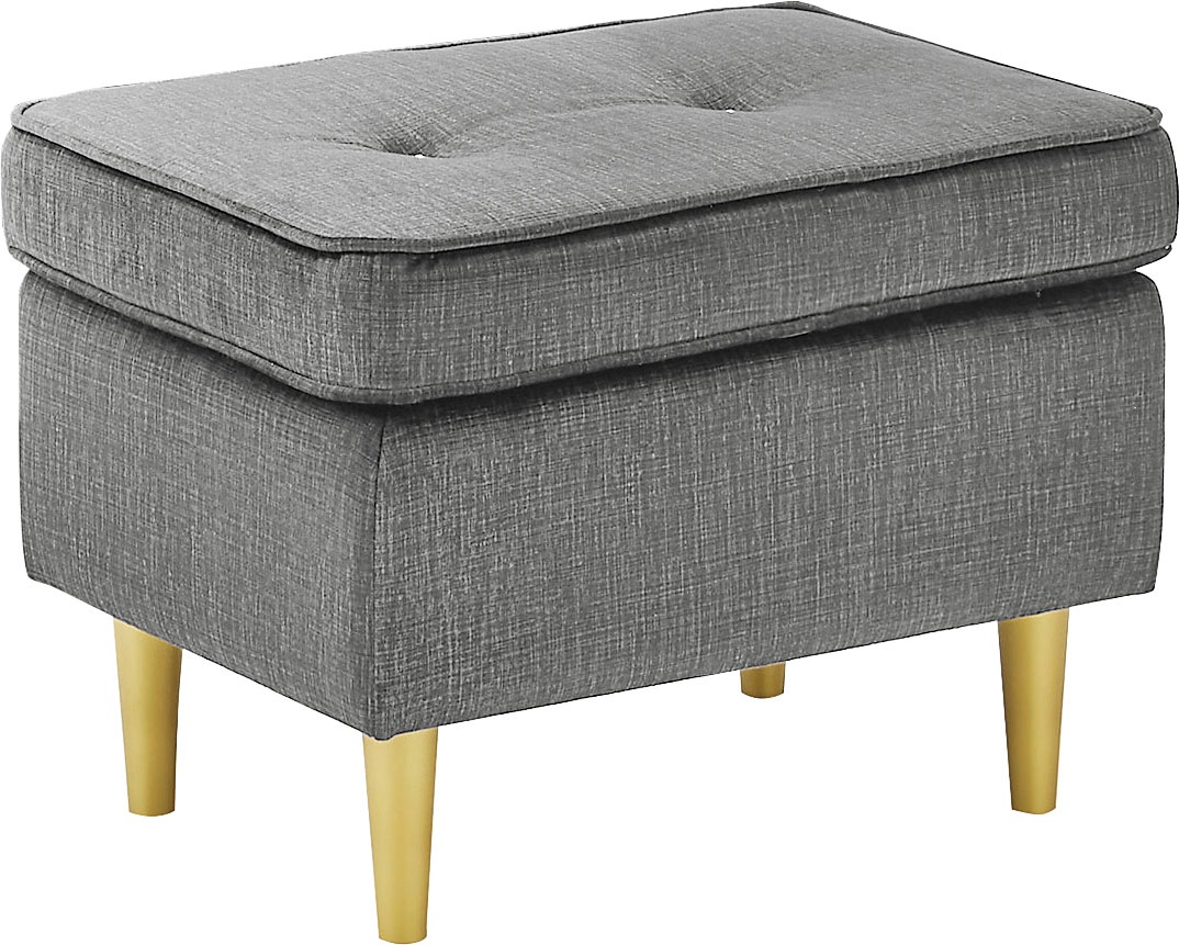 ED EXCITING DESIGN Hocker »Tom«, mit Strasssteinen und goldenen Füßen günstig online kaufen