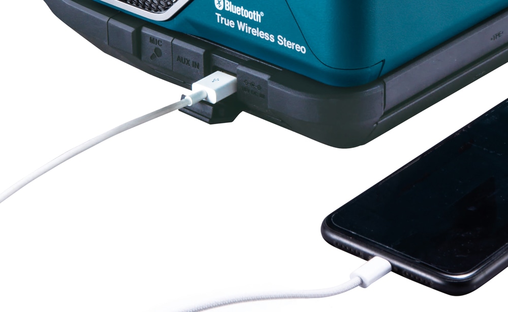 Makita Bluetooth-Lautsprecher »»MR014GZ««, (XGT • LXT • AC/DC • Bluetooth • Mikrofon), ohne Akku, ohne Ladegerät