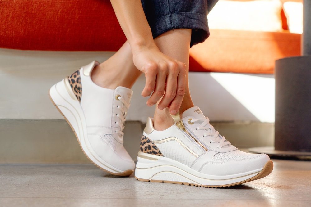 Remonte Keilsneaker  Freizeitschuh, Halbschuh, Schnürer mit seitlichem Reißverschluss