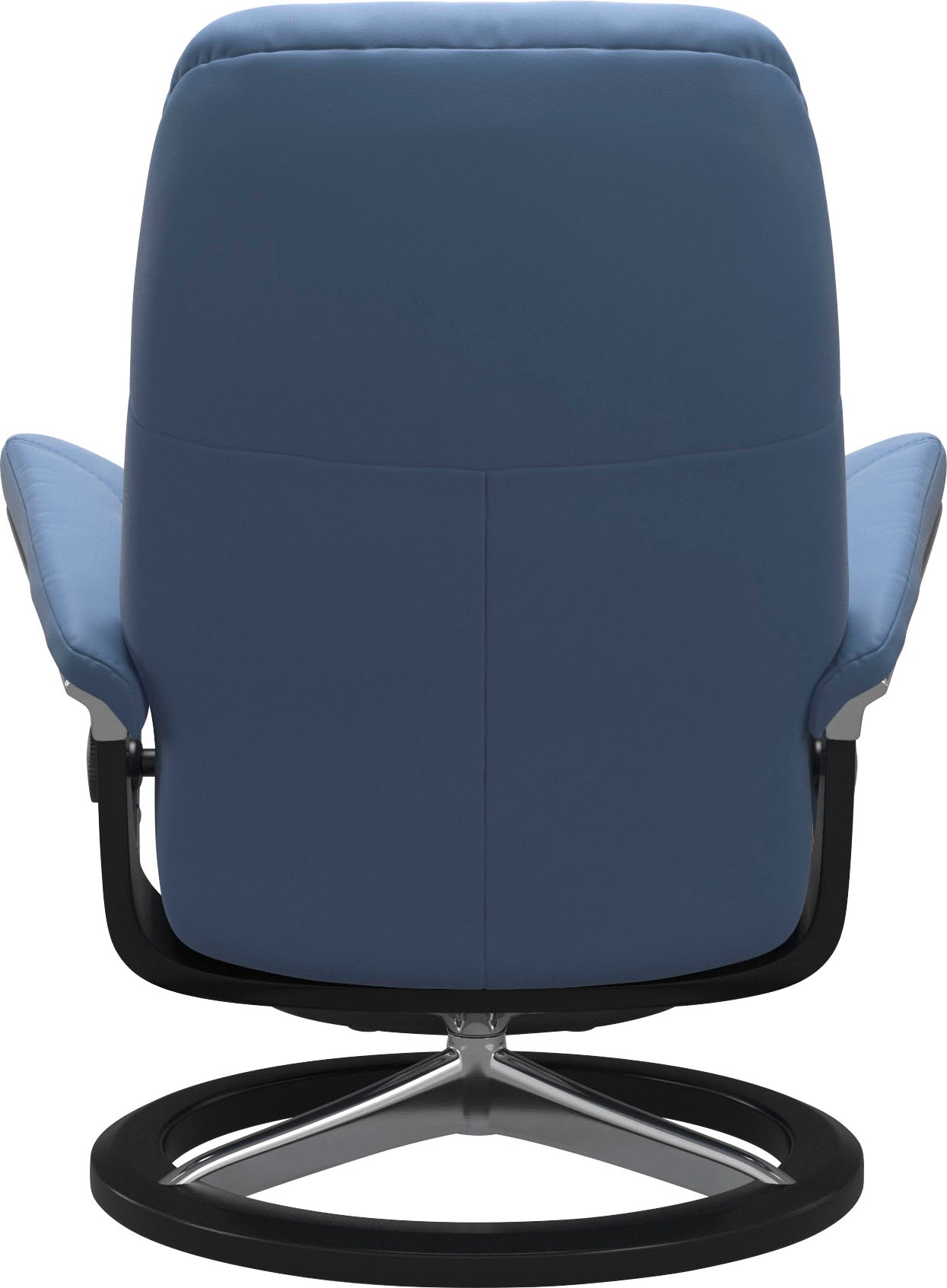 Stressless® Relaxsessel »Consul«, (Set, Relaxsessel mit Hocker), mit Hocker, mit Signature Base, Größe S, Gestell Schwarz