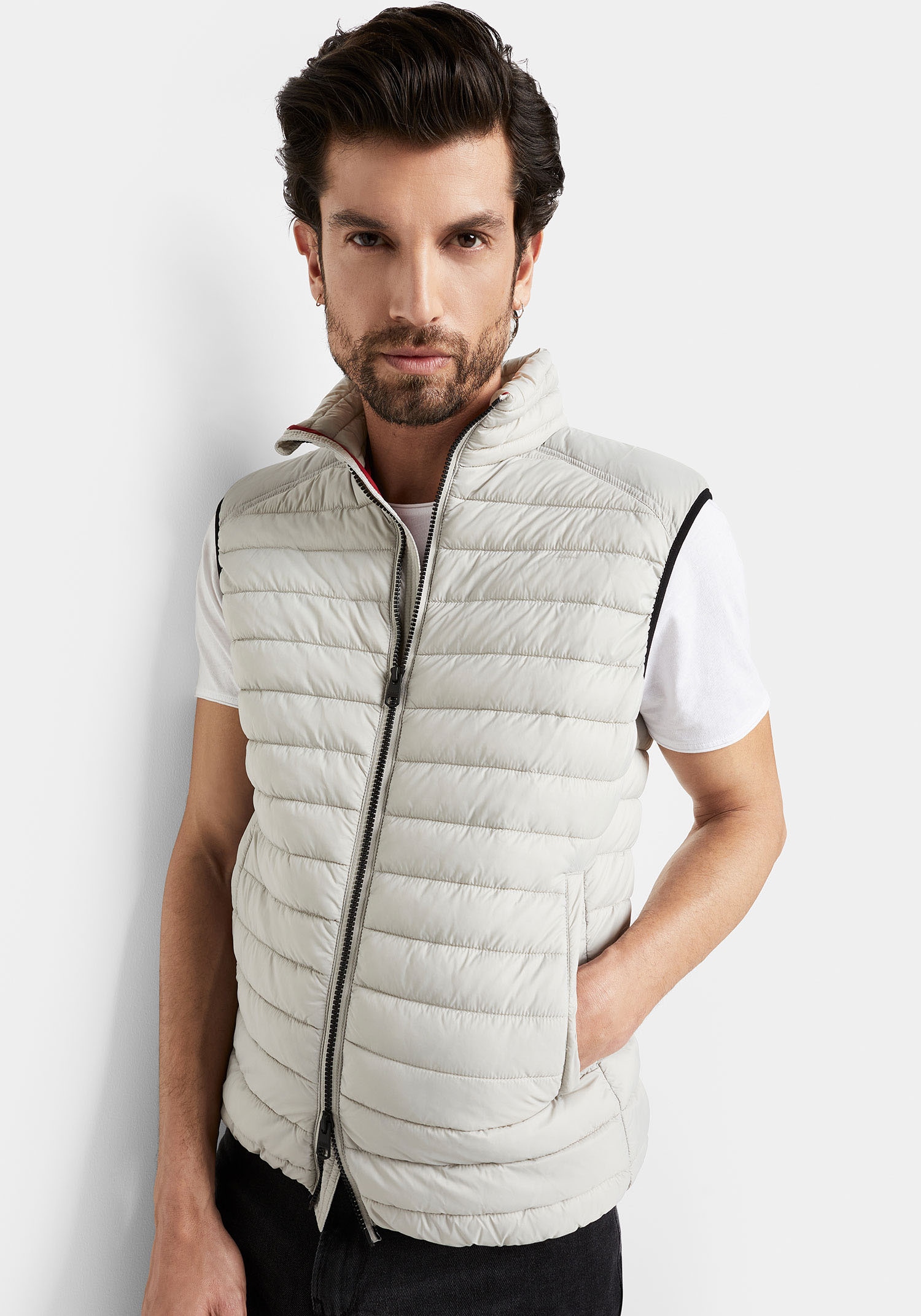 CINQUE Steppweste »CIFOLD« mit Stehkragen hellgrau L L Steppweste von Cinque