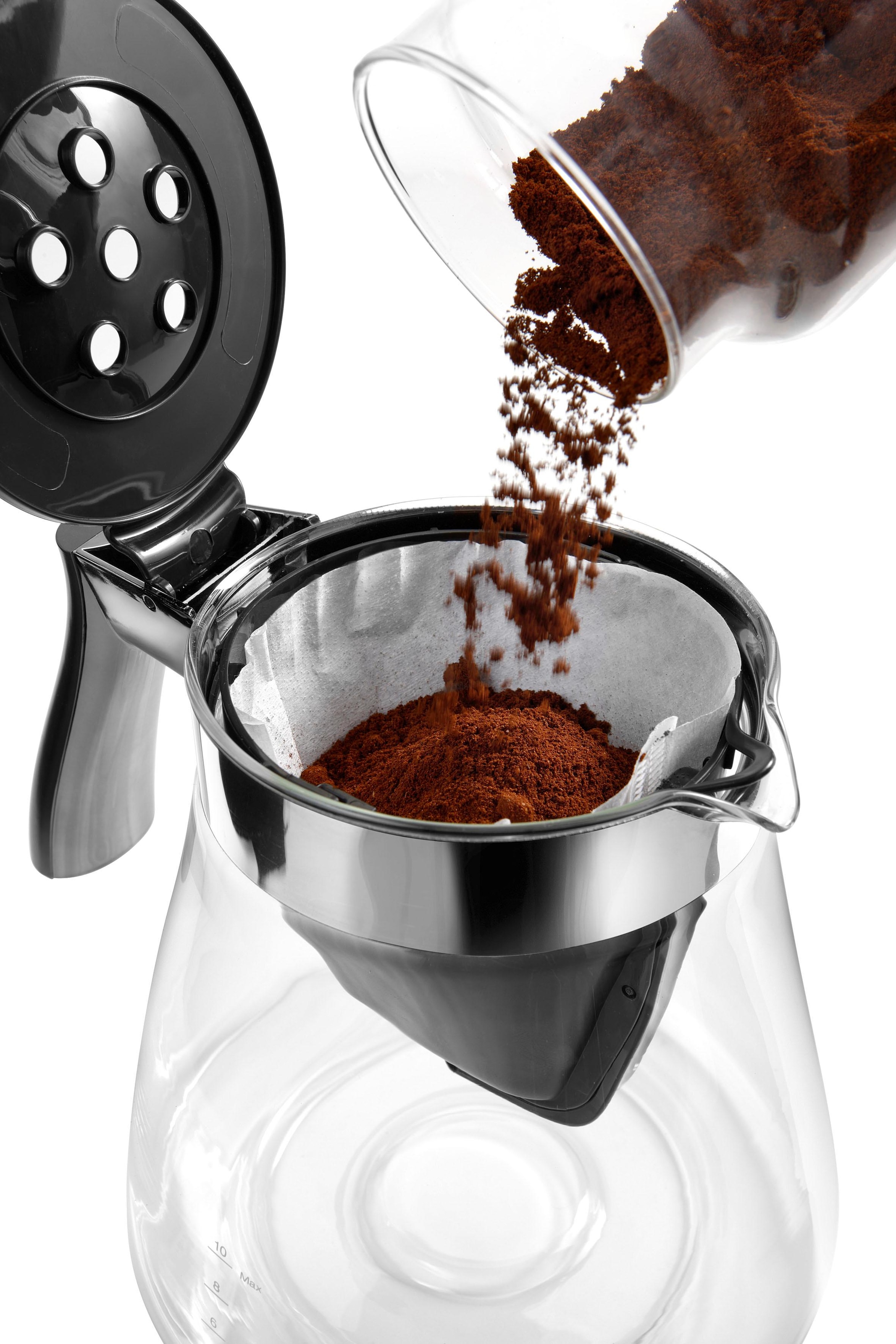 De'Longhi Filterkaffeemaschine »Clessidra ICM 17210«, 1,25 l Kaffeekanne, Papierfilter, nach zertifiziertem ECBE Standard