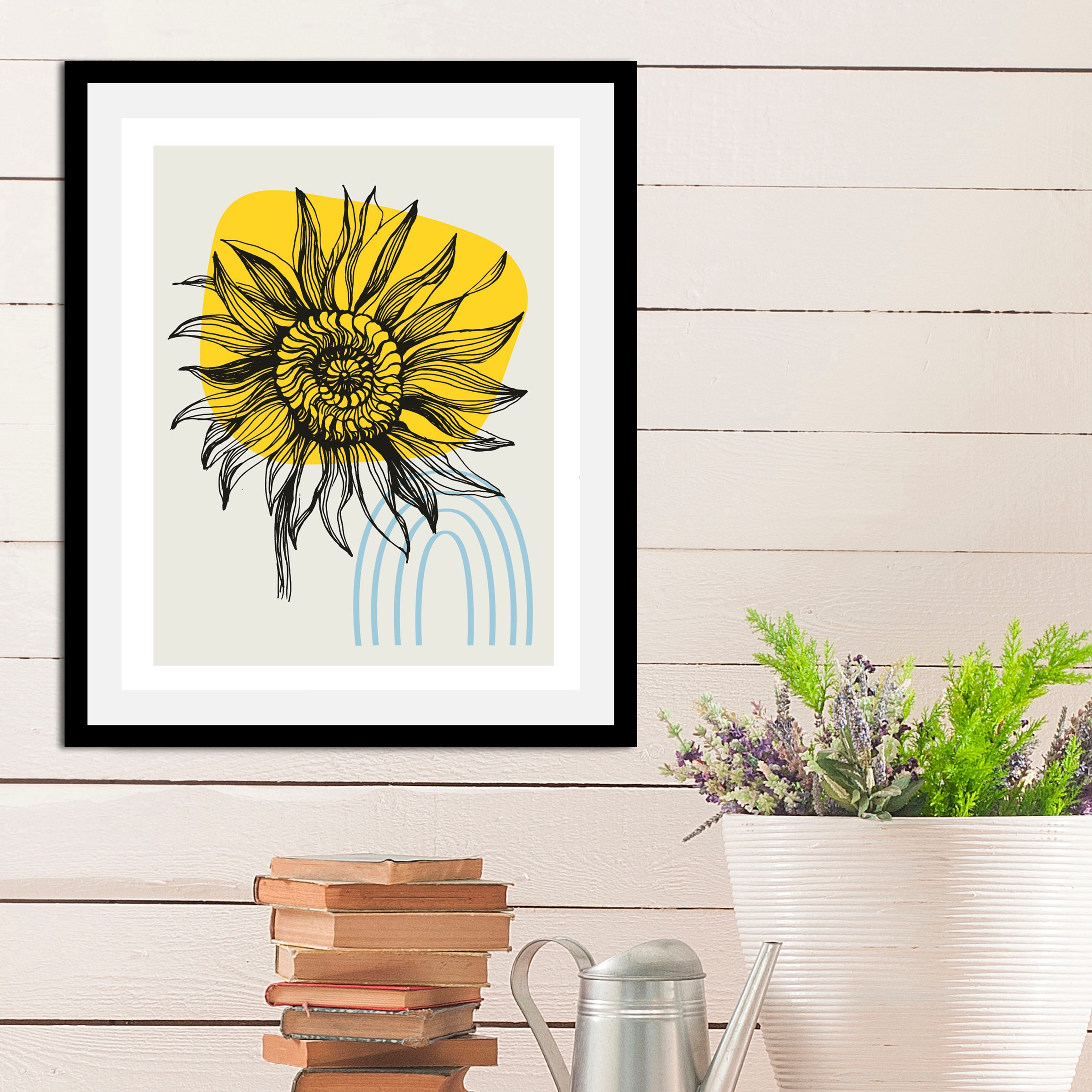 queence Bild »Sunny«, (1 St.), HD Premium Poster-Druck inkl. Holzrahmen günstig online kaufen