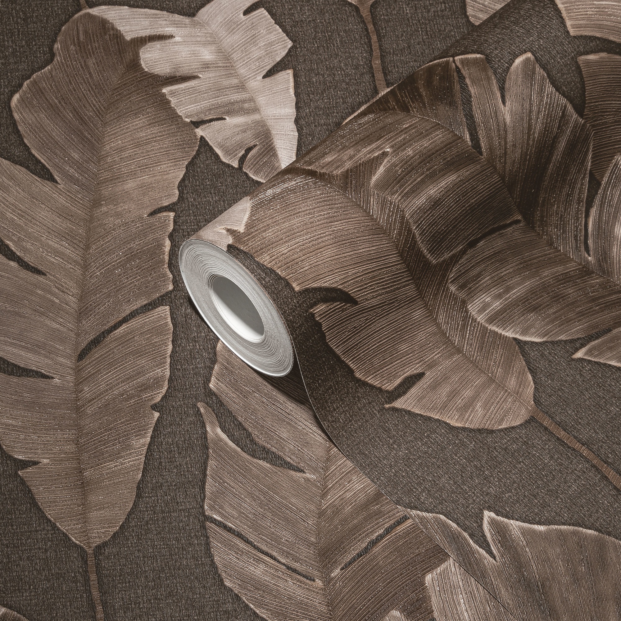 living walls Vliestapete »Metropolitan Stories. Travel Styles. Blättertapete«, matt-gemustert-neutral, Tapete Floral Modern Chic 3D-Effekt Strukturiert Elegant Tapeten Flur