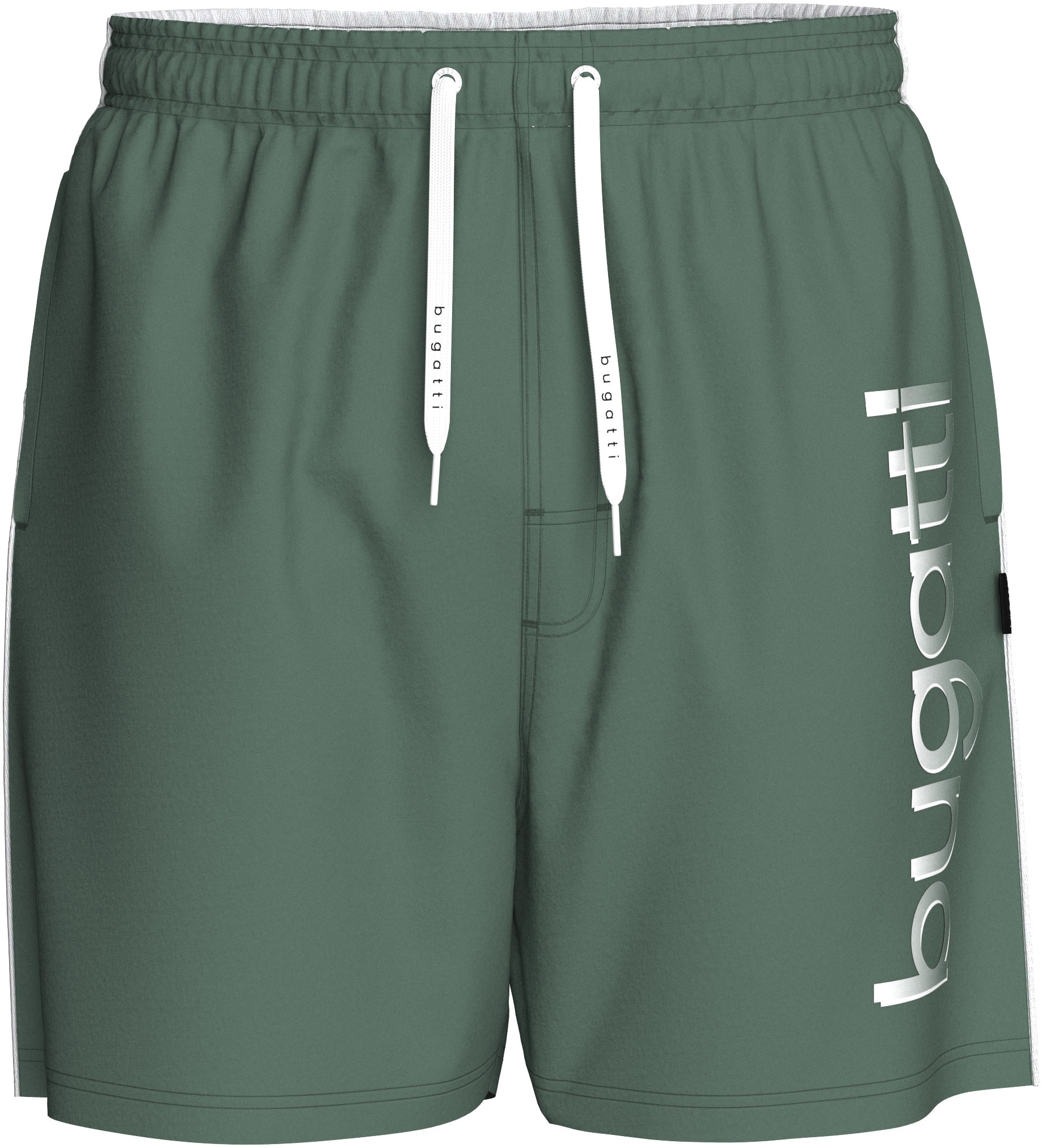 bugatti Badeshorts »Giovanni«, mit großem Logoprint auf dem linken Bein