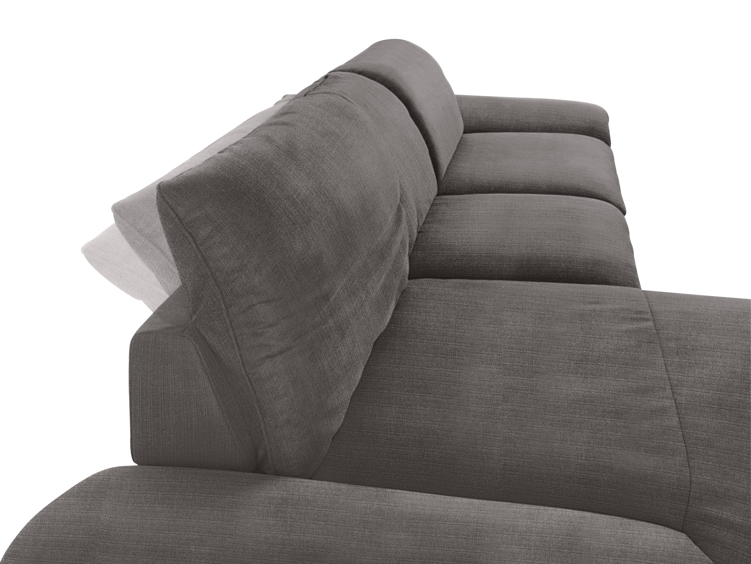 W.SCHILLIG Ecksofa »enjoy&MORE, Designsofa, bequem, zeitlos und elegant, L-Form«, Sitztiefenverstellung, Füße schwarz pulverbeschichtet, Breite 340 cm