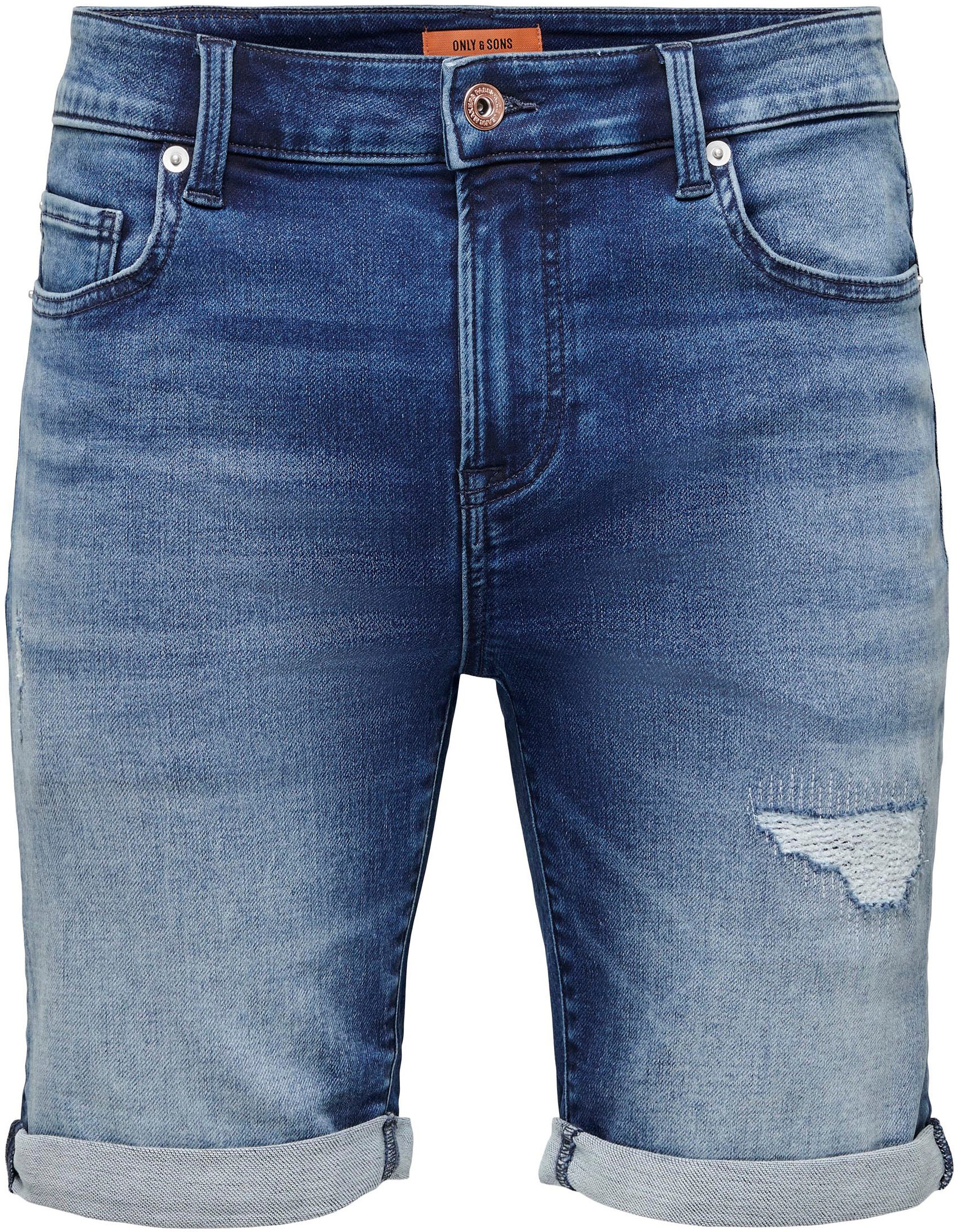 3. Bild von ONLY & SONS Jeansshorts »ONSPLY DARK-MID BLUE DES JOG 5150«