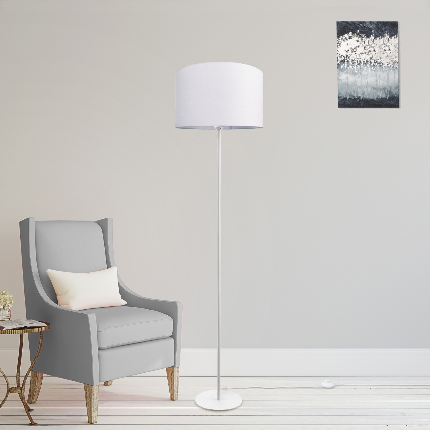 Paco Home Stehlampe »Uni E27 Modern LED online 1 Stehleuchte Color«, Deko Schlafzimmer, bestellen flammig-flammig, Einbeinig, Wohnzimmer