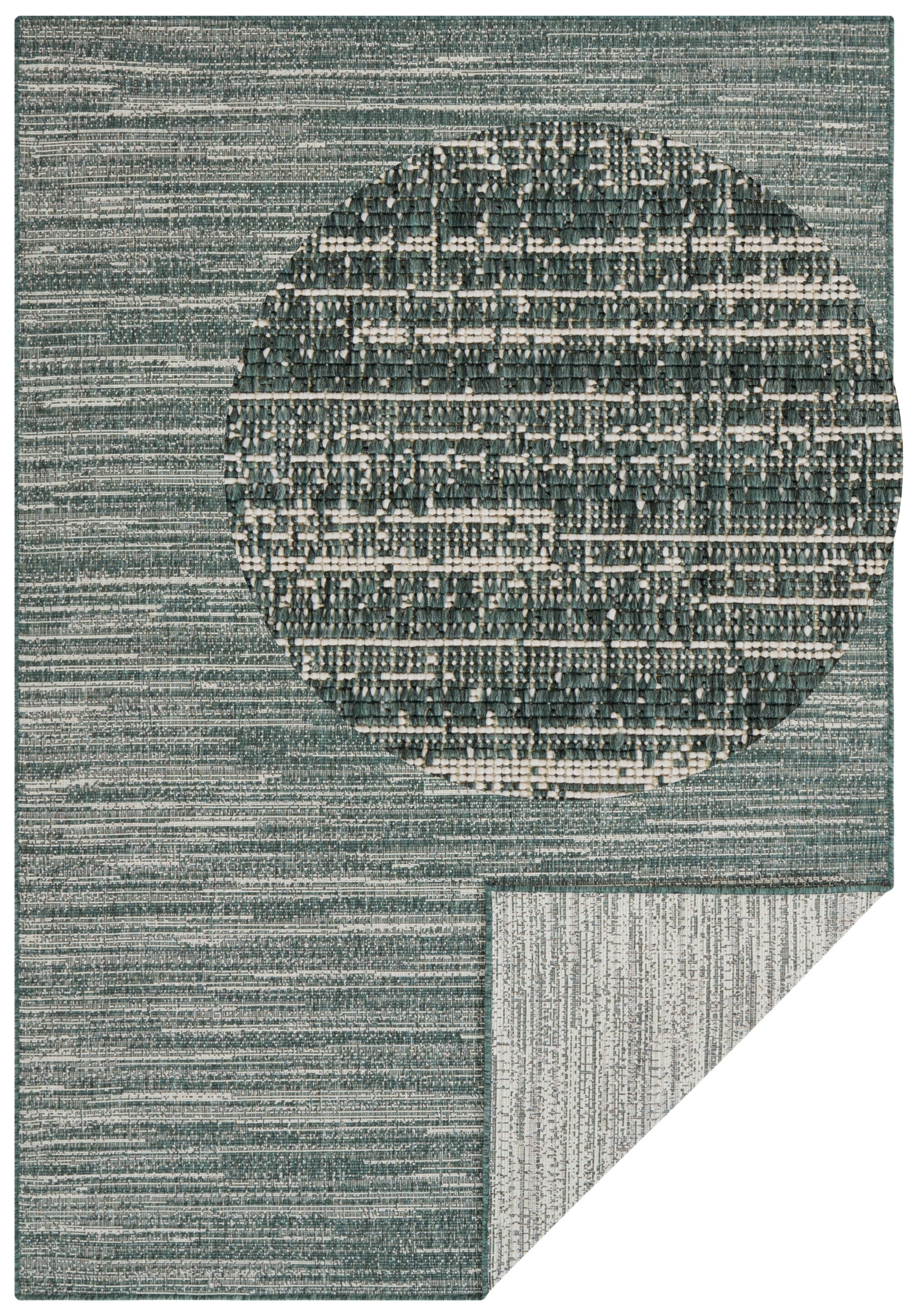 ELLE DECORATION Teppich »Mèlange Wendeteppich«, rechteckig, 5 mm Höhe, Flac günstig online kaufen