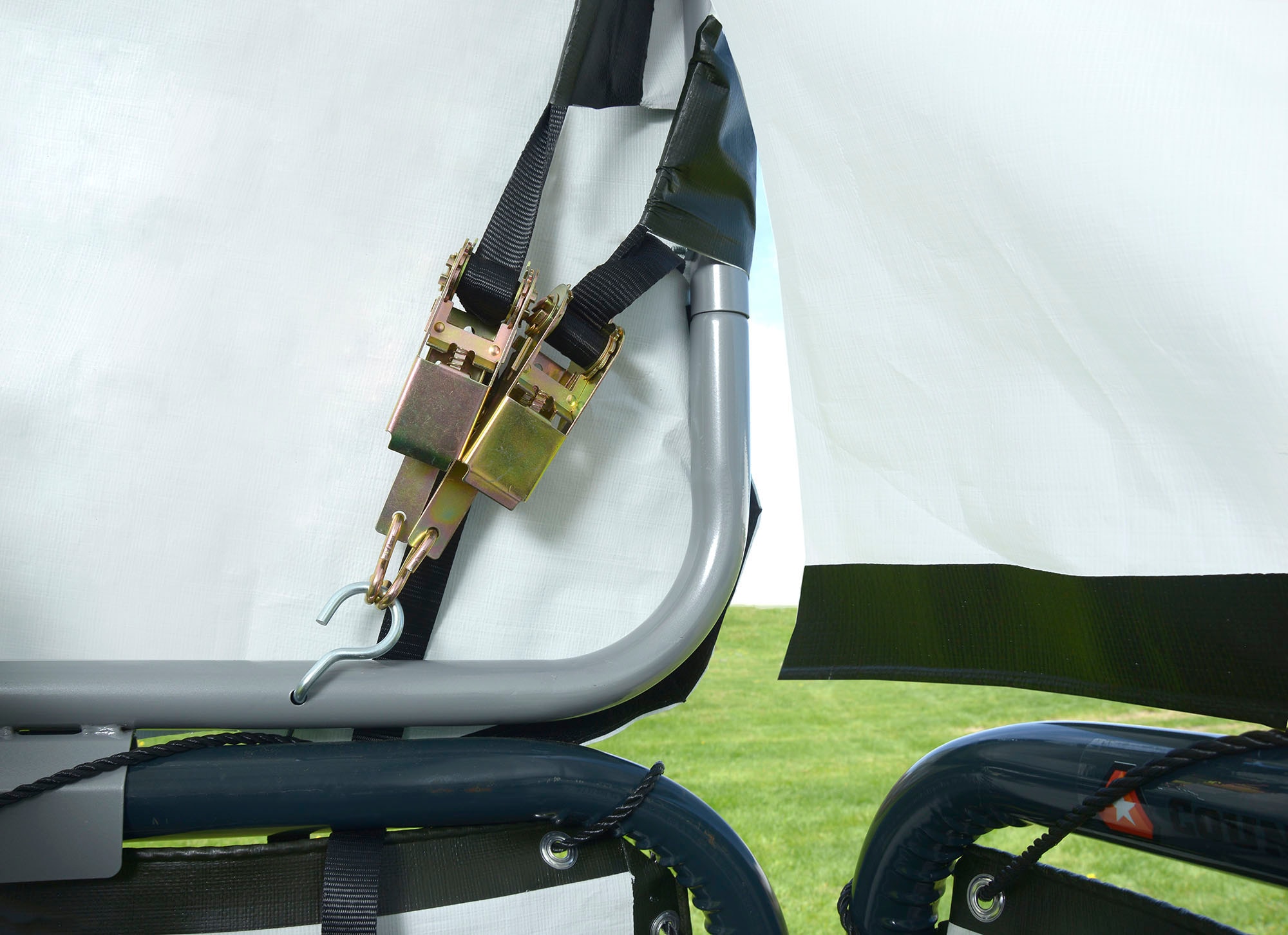 50NRTH Gerätehaus-Seitenwand Planenset für Stahlgestell, Grün