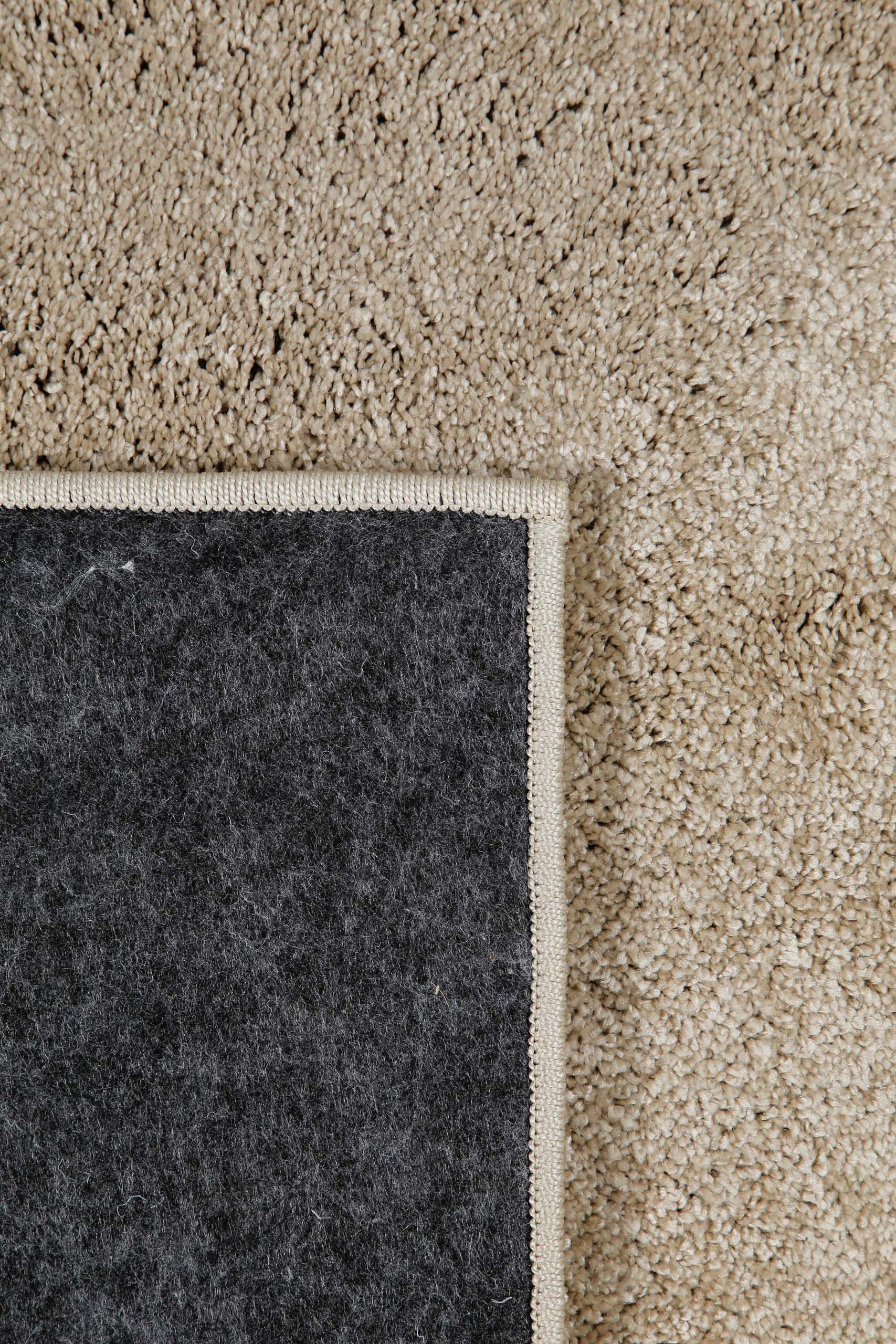 Wecon home Hochflor-Teppich »Manta«, quadratisch, 25 mm Höhe, Langflor, maschinell gewebt, robust, Wohn- & Schlafzimmer, uni