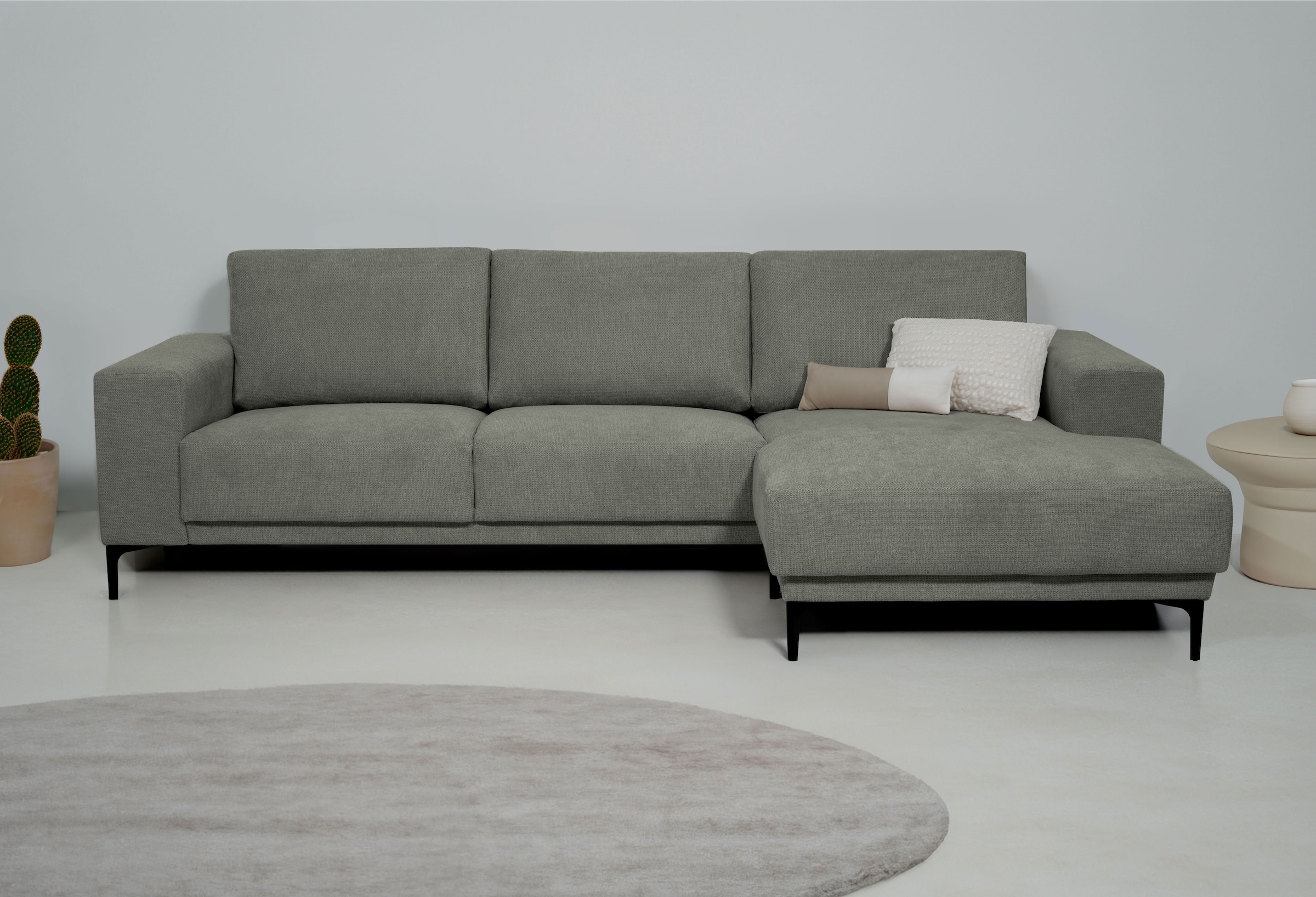 Places of Style Ecksofa »Xander, L-Form,«, Breite 280 cm, Soft-Touch Chenil günstig online kaufen