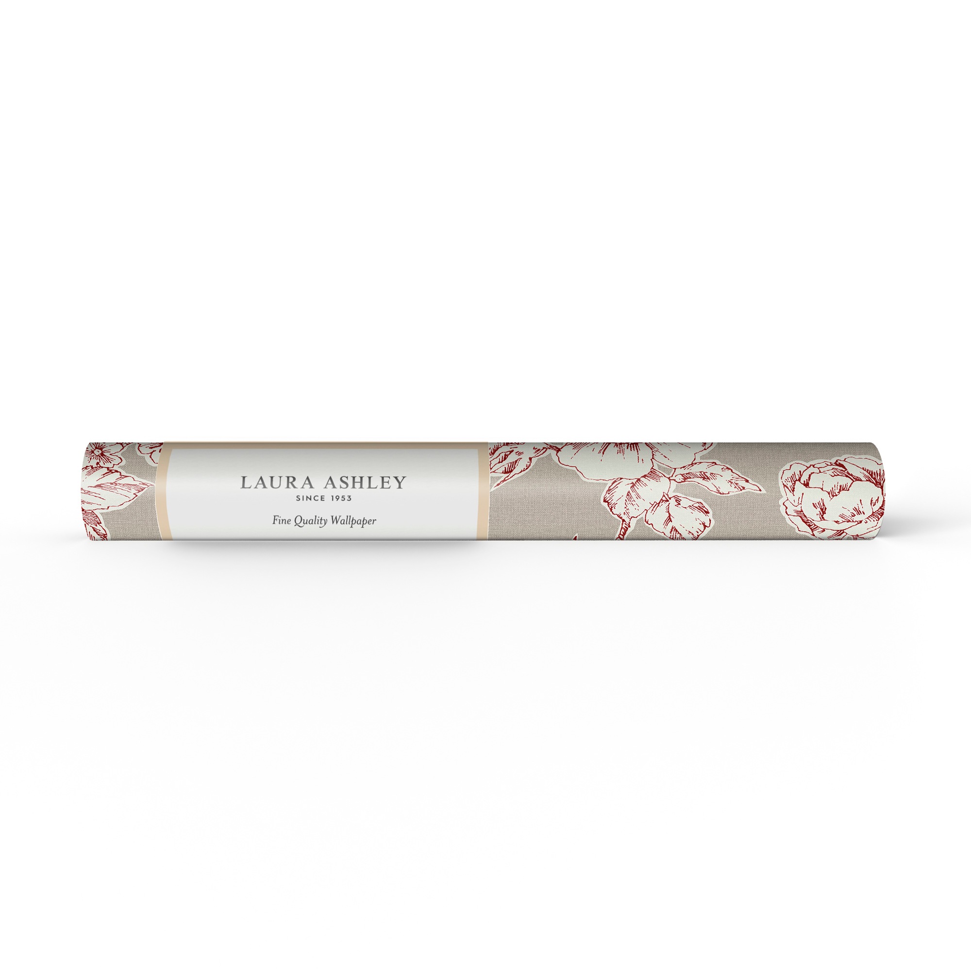 LAURA ASHLEY Vliestapete »Pollington Roses Dove« geblümt glatt 10mx52cm (ca. 5m2)