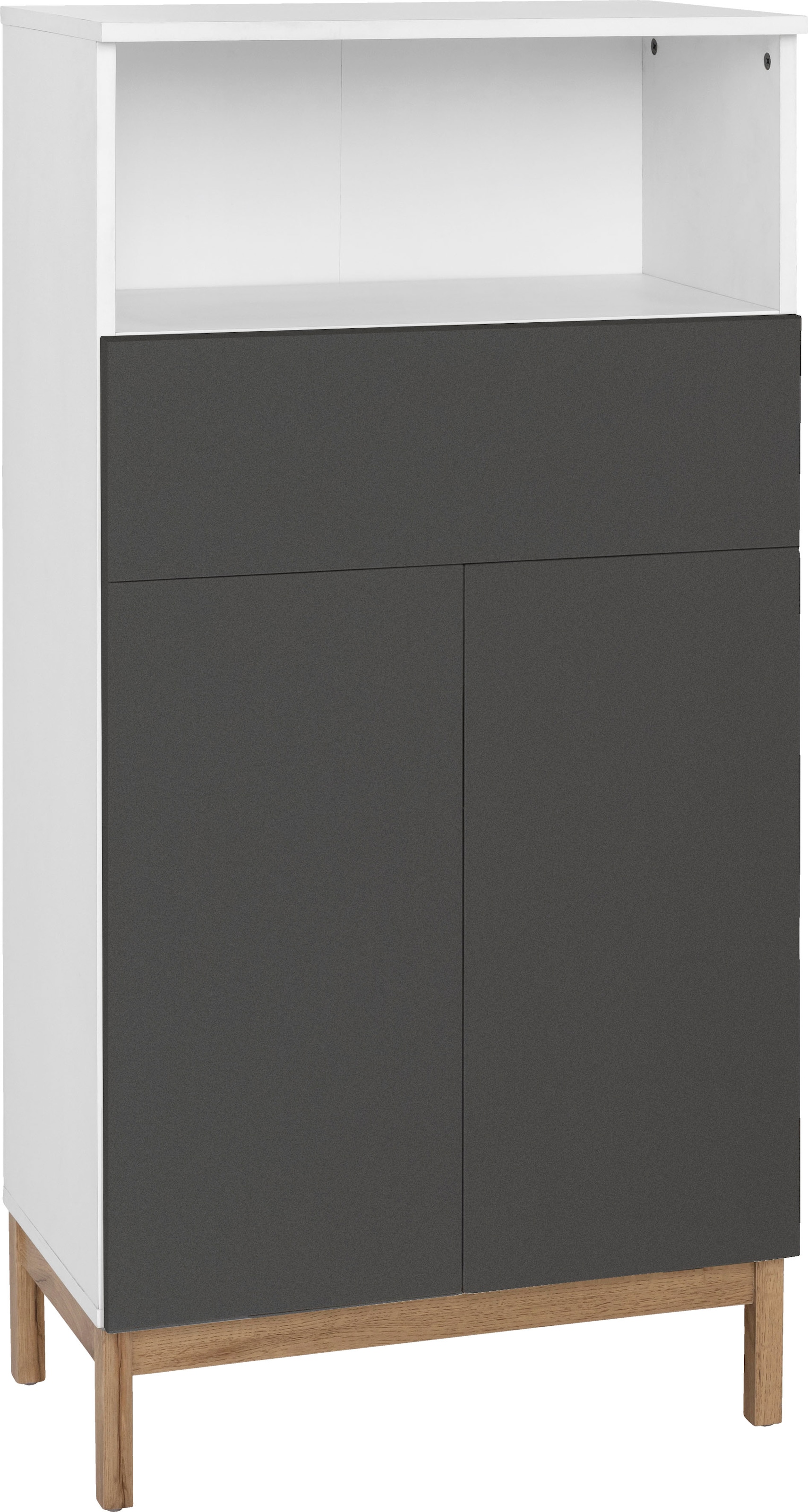 welltime Midischrank »Stian« mit 2 Einlegeböden hinter den Türenpaar, Breite 60 cm, Höhe 120,5 cm