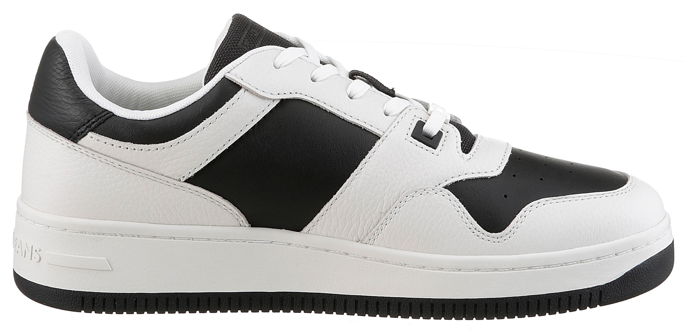 Tommy Jeans Sneaker »TJM RETRO BASKET CUPSOLE TUMBLE«, Freizeitschuh, Halbschuh, Schnürschuh mit gepolstertem Schaftrand