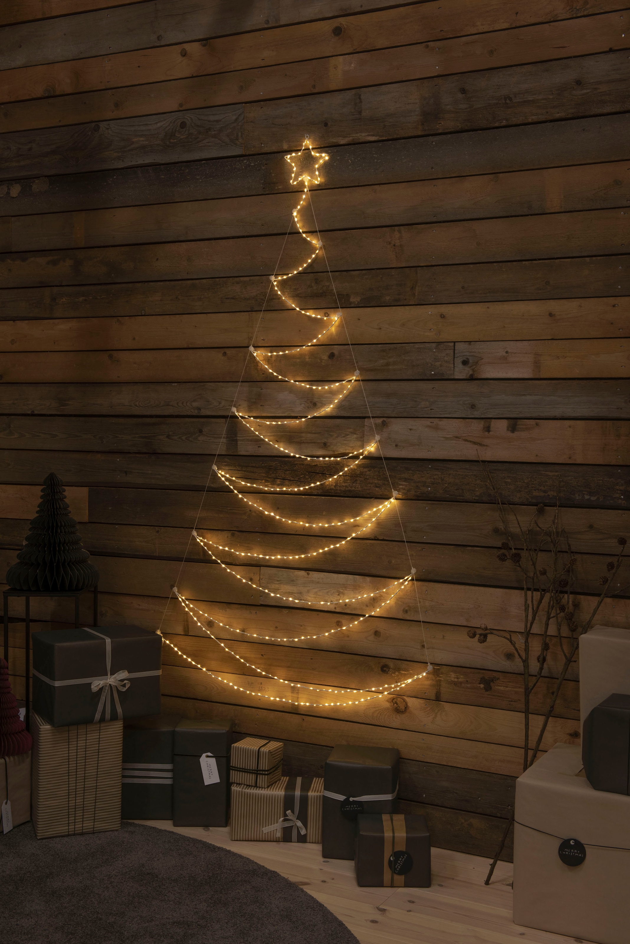 KONSTSMIDE LED Dekolicht »LED Metallweihnachtsbaum, weiß, 420  bernsteinfarbene Dioden«, 420 flammig-flammig online bestellen