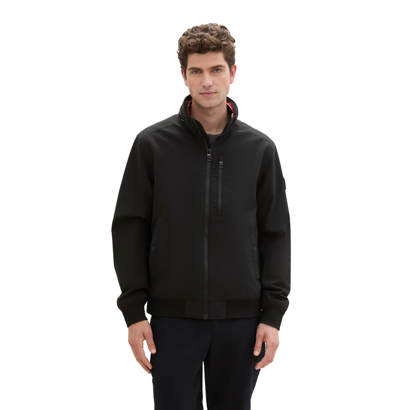 TOM TAILOR Blouson ohne Kapuze mit Reißverschluss black L L Übergangsjacke von TOM TAILOR