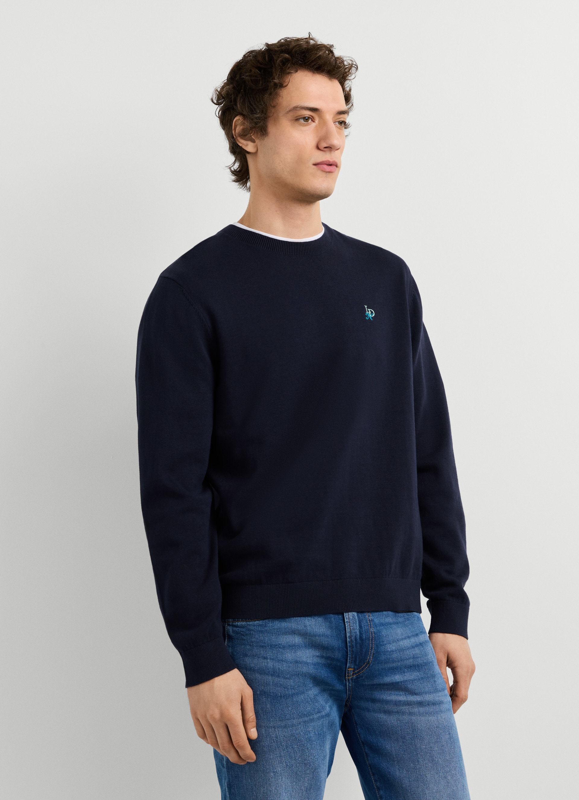 Pepe Jeans Rundhalspullover »DANIELS« mit gestickten Details, Baumwolle