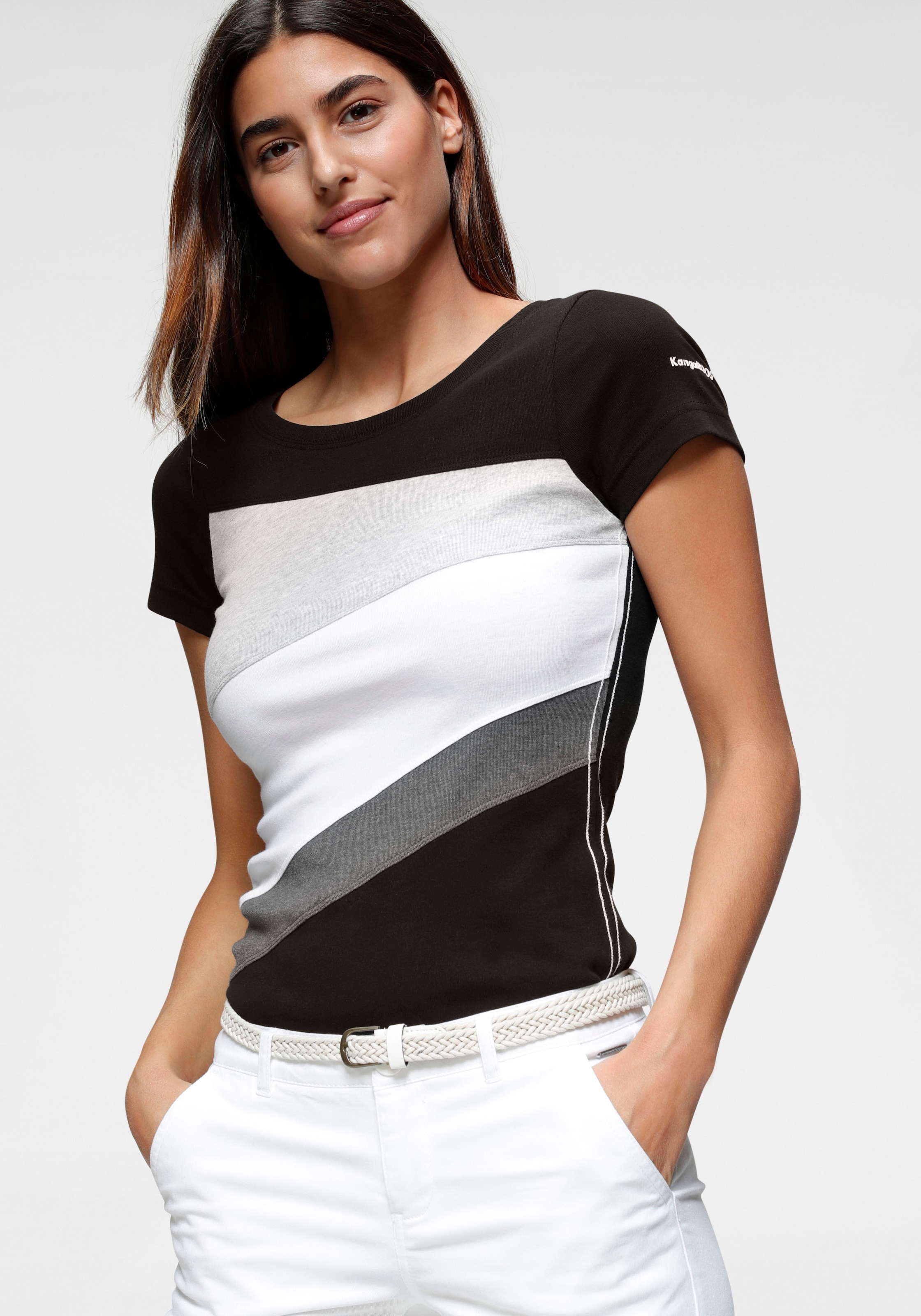 KangaROOS T-Shirt, mit Colorblocking-Design im Online-Shop bestellen