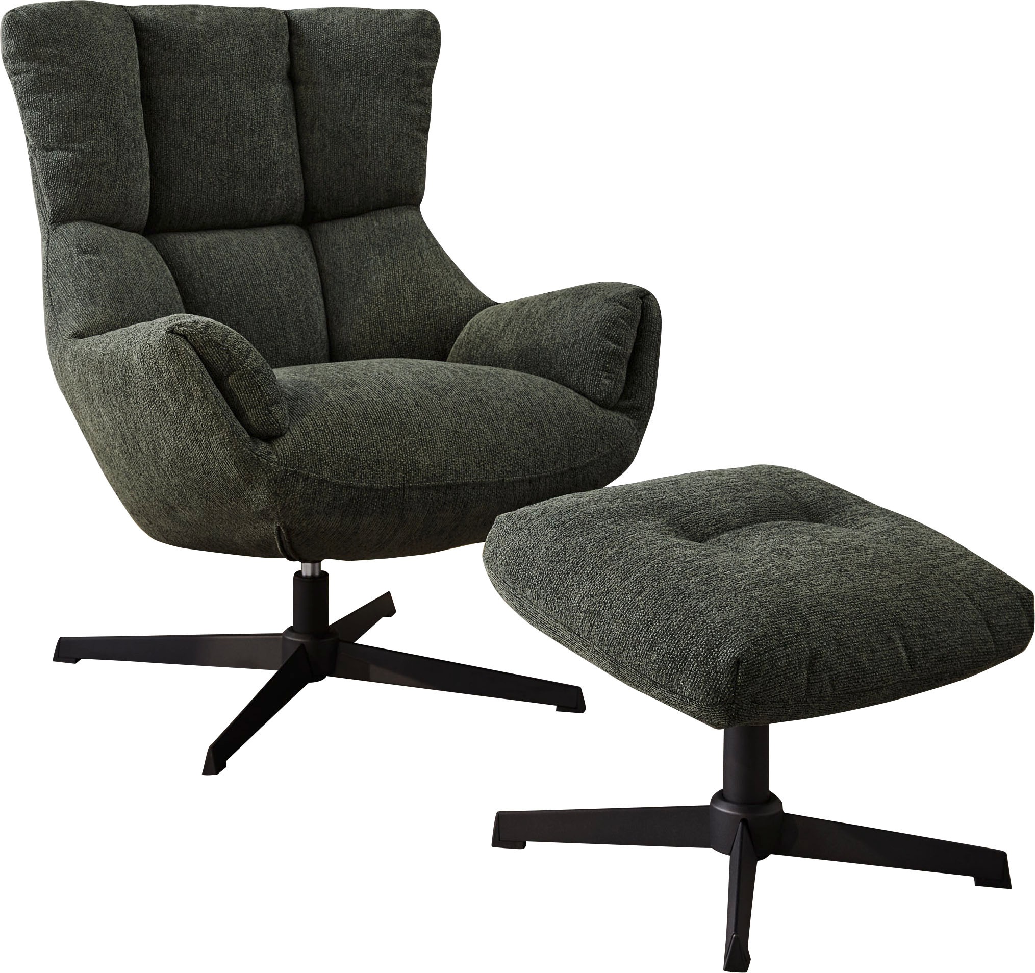 Jockenhöfer Gruppe Relaxsessel »Melania« inklusive Hocker, 360° Drehfunktio günstig online kaufen