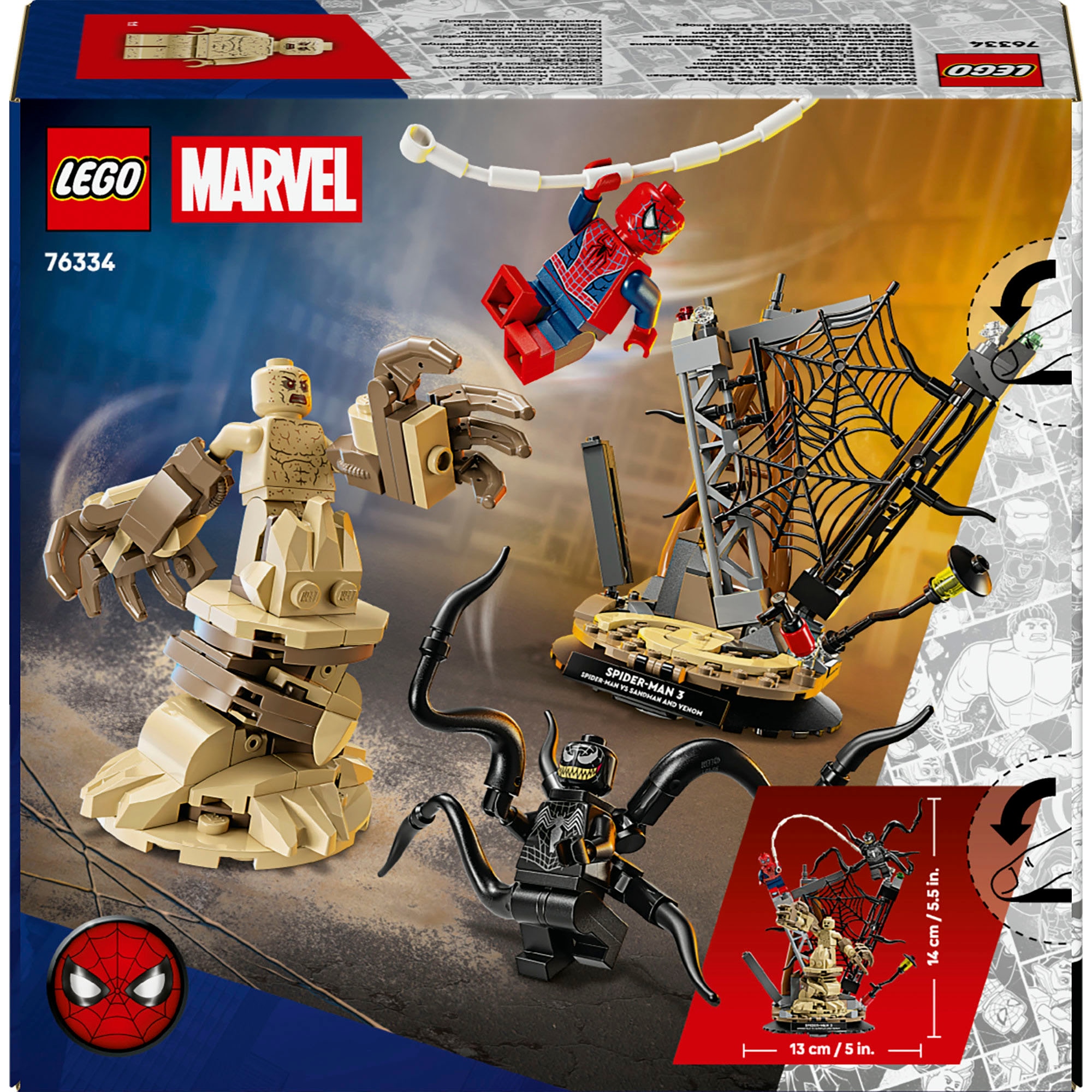 LEGO® Konstruktionsspielsteine »Großer Showdown: Spider-Man vs. Sandman (76334), LEGO Super Heroes« Made in Europe