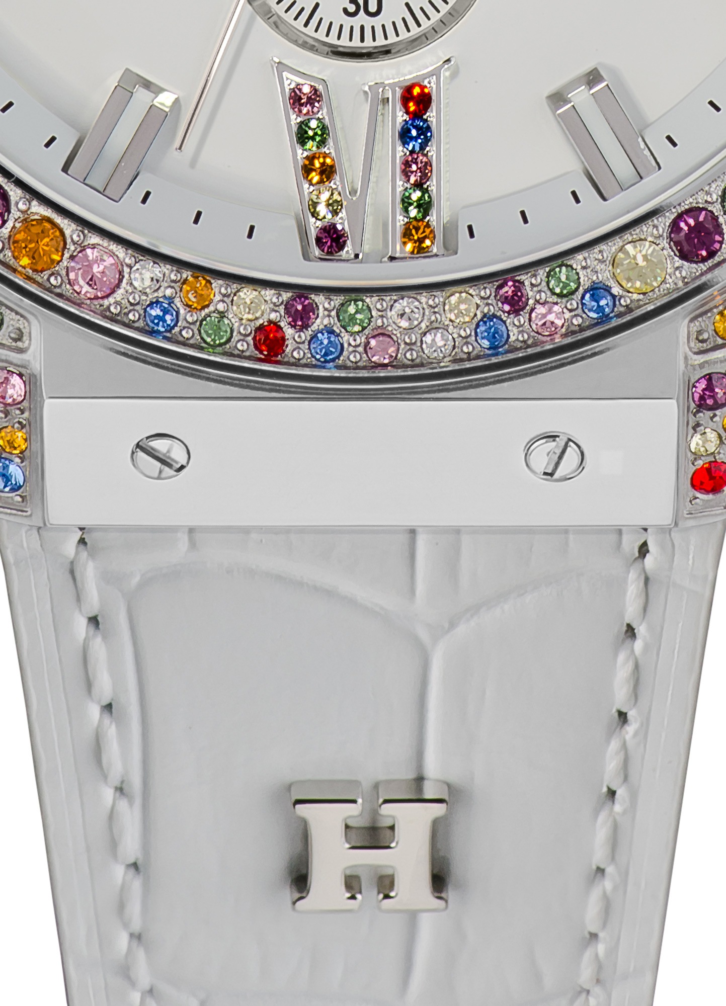 HAEMMER GERMANY Chronograph »EMINENT«, Quarzuhr, Damenuhr, Datum, Stoppfunktion, Saphirglas, Lederarmband