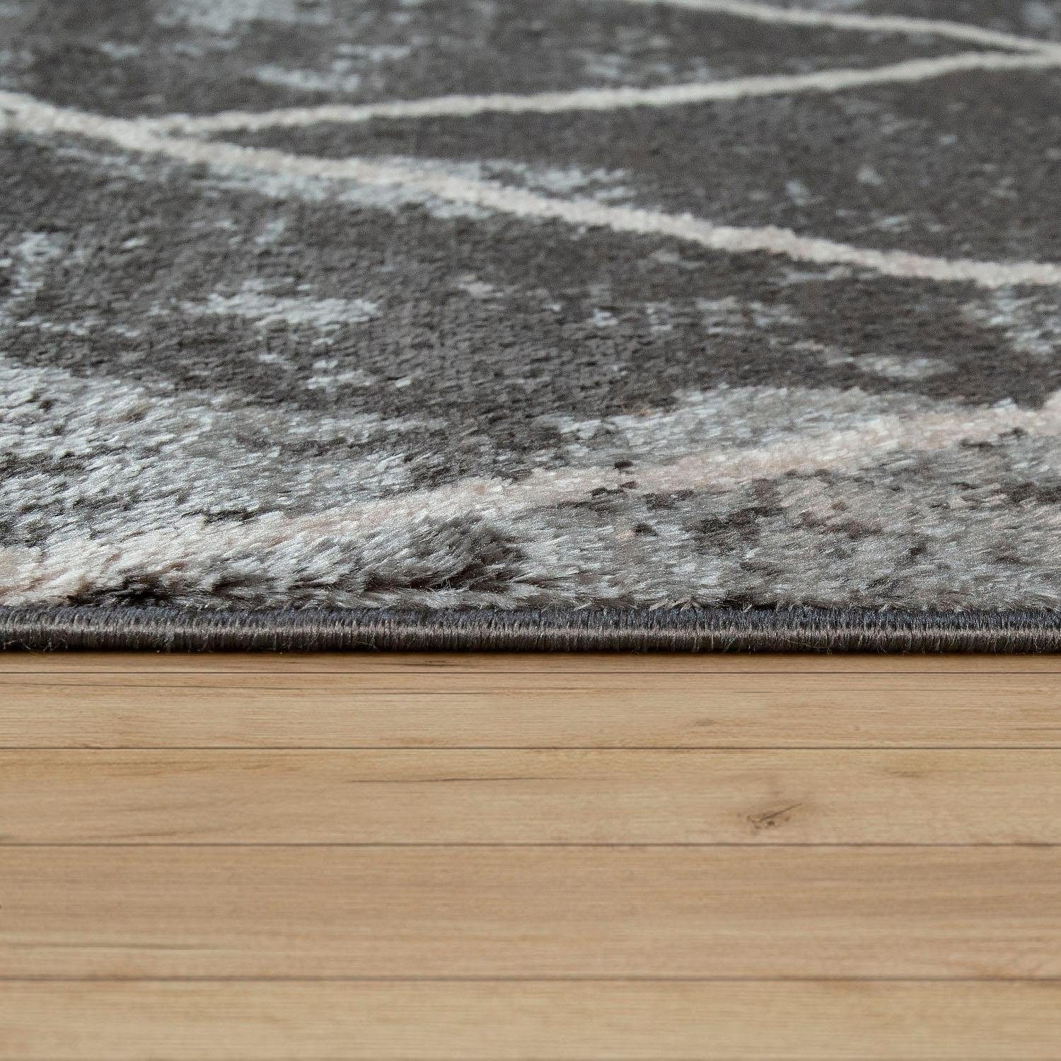 Paco Home Teppich »Kelim 315«, rechteckig, 18 mm Höhe, Scandi Design, Rauten Muster, mit Fransen