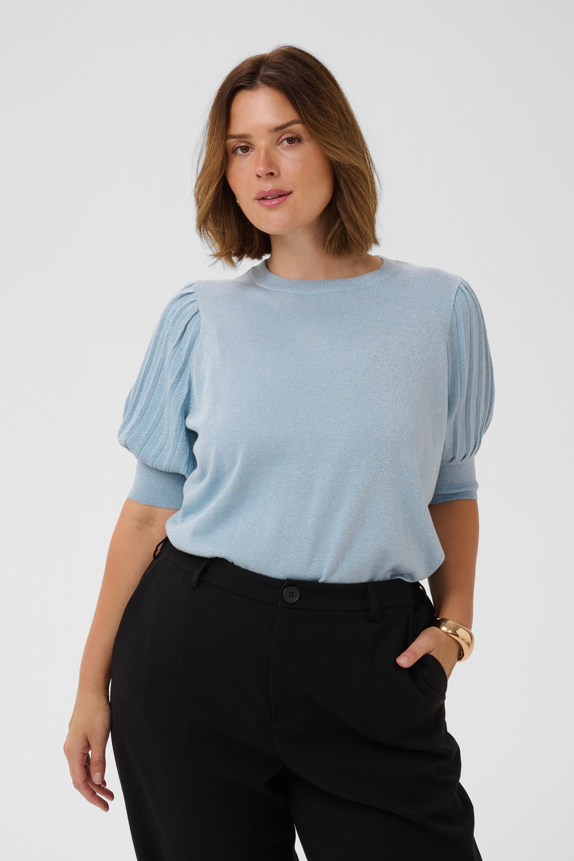 KAFFE Curve Strickpullover »Damen Strickpullover KCregitta«