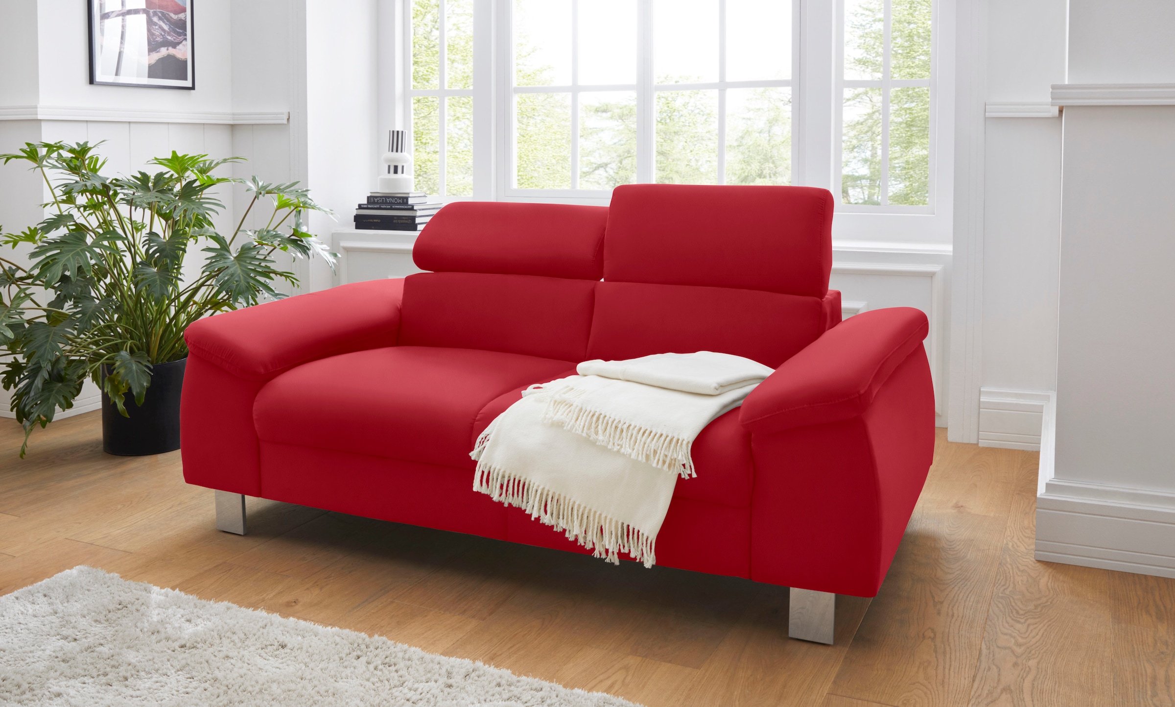 COTTA 2-Sitzer »Komaris, B: 177 cm« mit Kopfteilverstellung günstig online kaufen