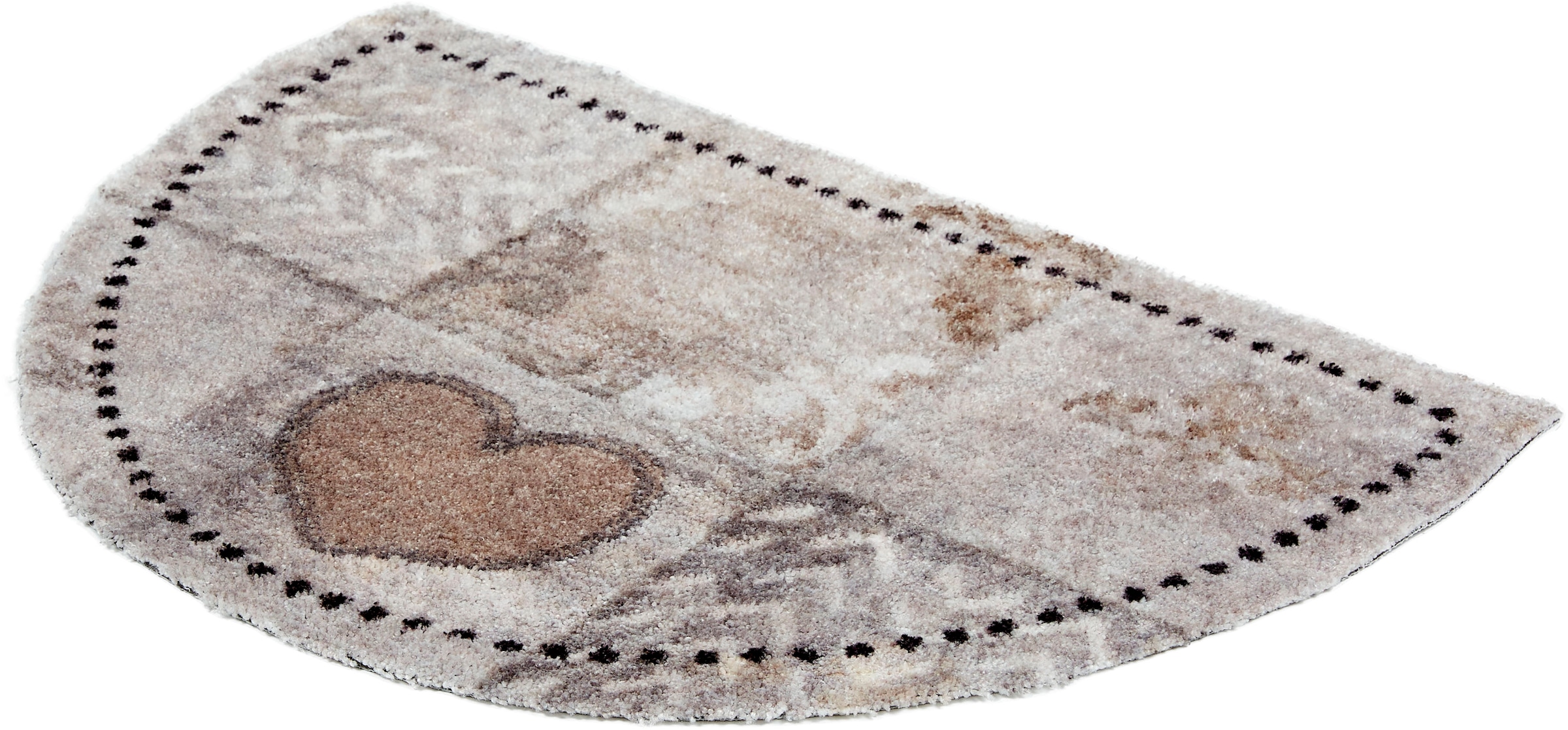 ASTRA Fußmatte »Pure&Soft 017«, halbrund, 7 mm Höhe, Sauberlaufmatte, weiche Oberfläche, waschbar, rutschfest