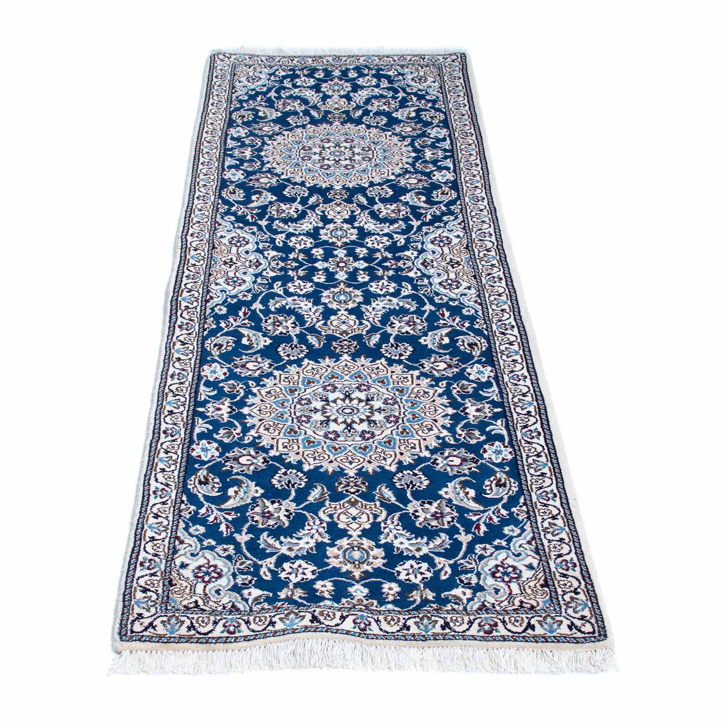 morgenland Orientteppich »Perser - Nain - Royal - 190 x 62 cm - dunkelblau« günstig online kaufen