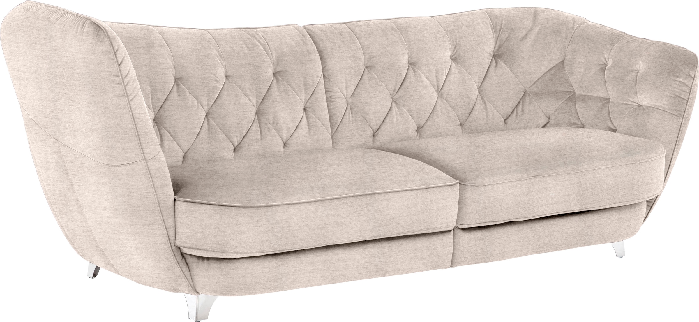 Leonique Big-Sofa »Retro«, stylischer Hochlehner günstig online kaufen