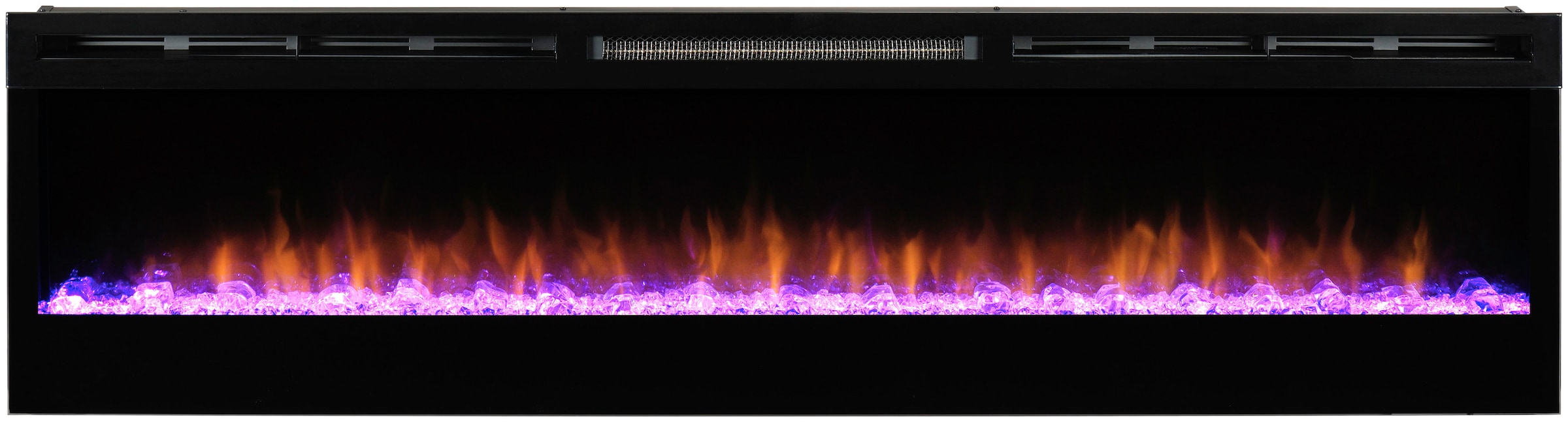 Elektrokamin »Prism 74"«, schwarz,mit Heizung, Fernbedienung, Optiflame® Flammeneffekt