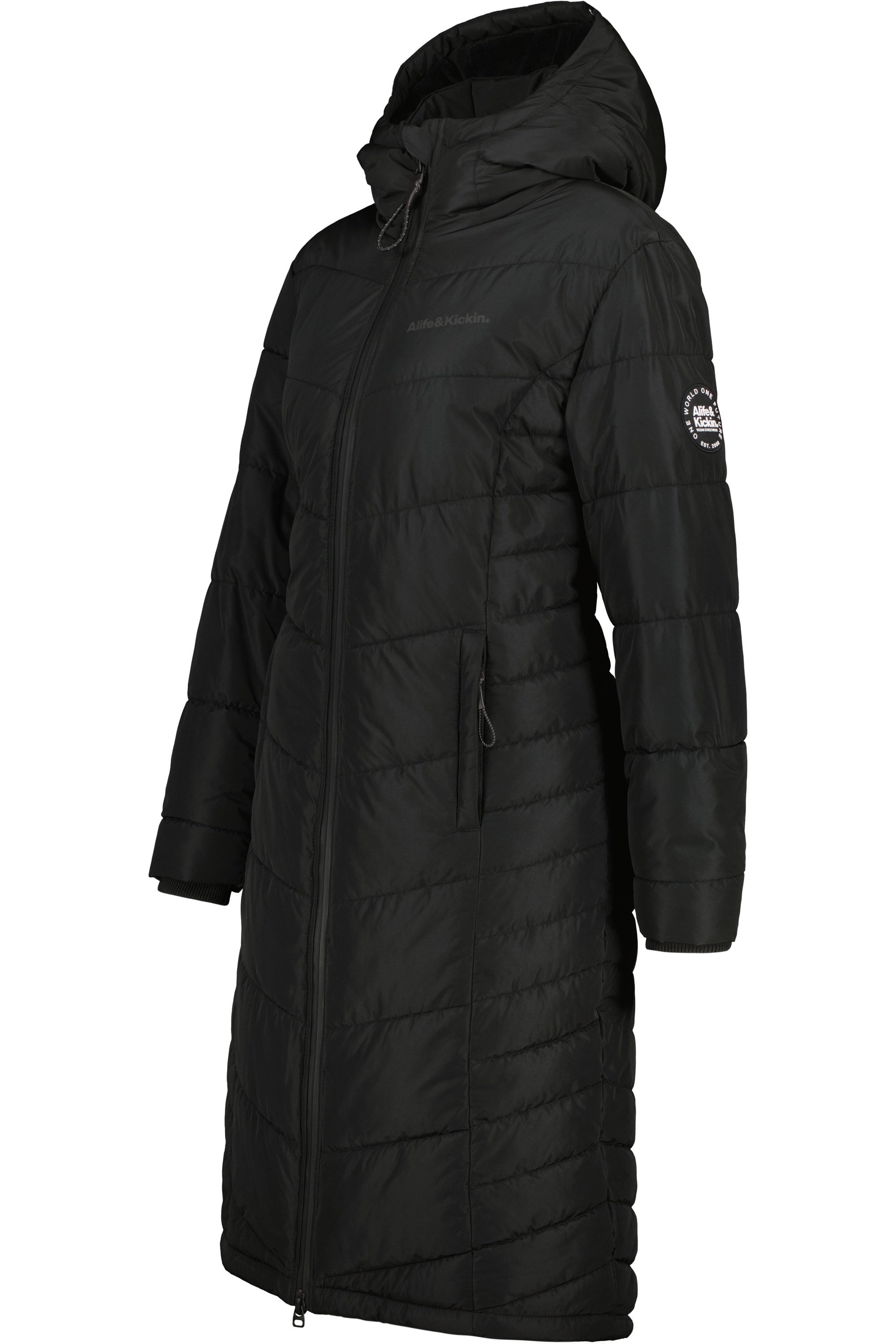 Alife & Kickin Winterjacke »Damen VedaAK A Parka«, Leichter gefütterter Mantel mit weichem Teddyfell Innenfutter